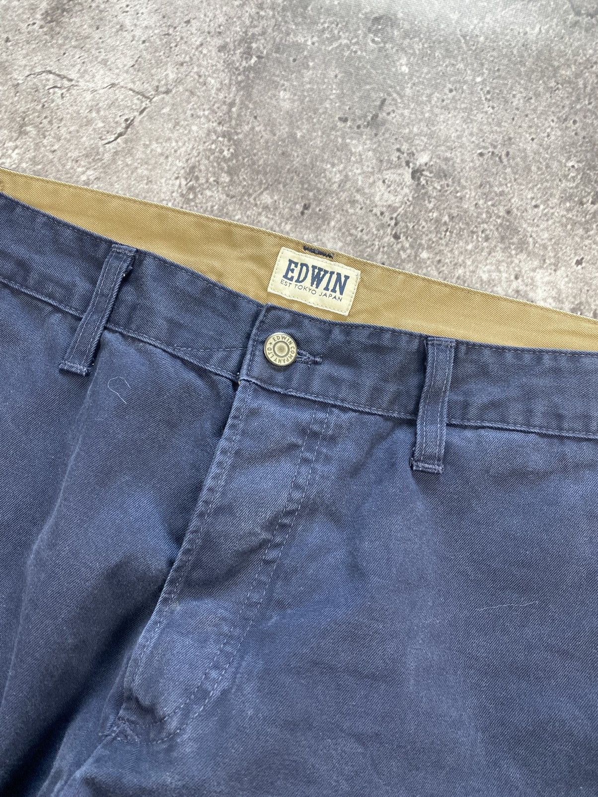 Edwin × Japanese Brand Vintage Edwin baggy Chino Japan Pants Size 33/34 Size US 34 / EU 50 - 2 Thumbnail