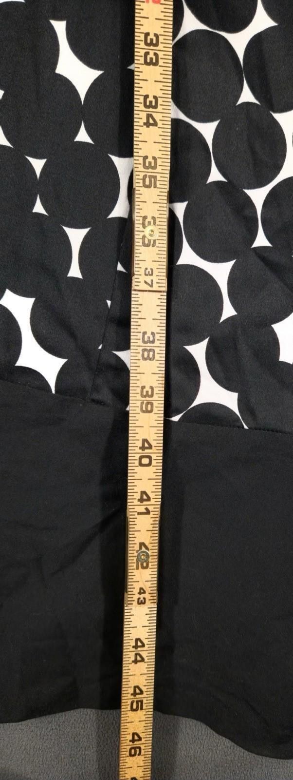 Nine West Nine West Woman 20W Black White Sleeveless Fit & Flare Dress Size 3XL / US 20-22 - 2 Thumbnail