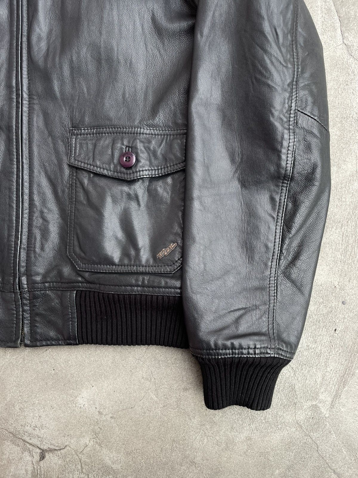 Rip Curl Rip Curl: Tanned Leather Zip-Jacket: Cherveau Lambskin Size US L / EU 52-54 / 3 - 14 Thumbnail