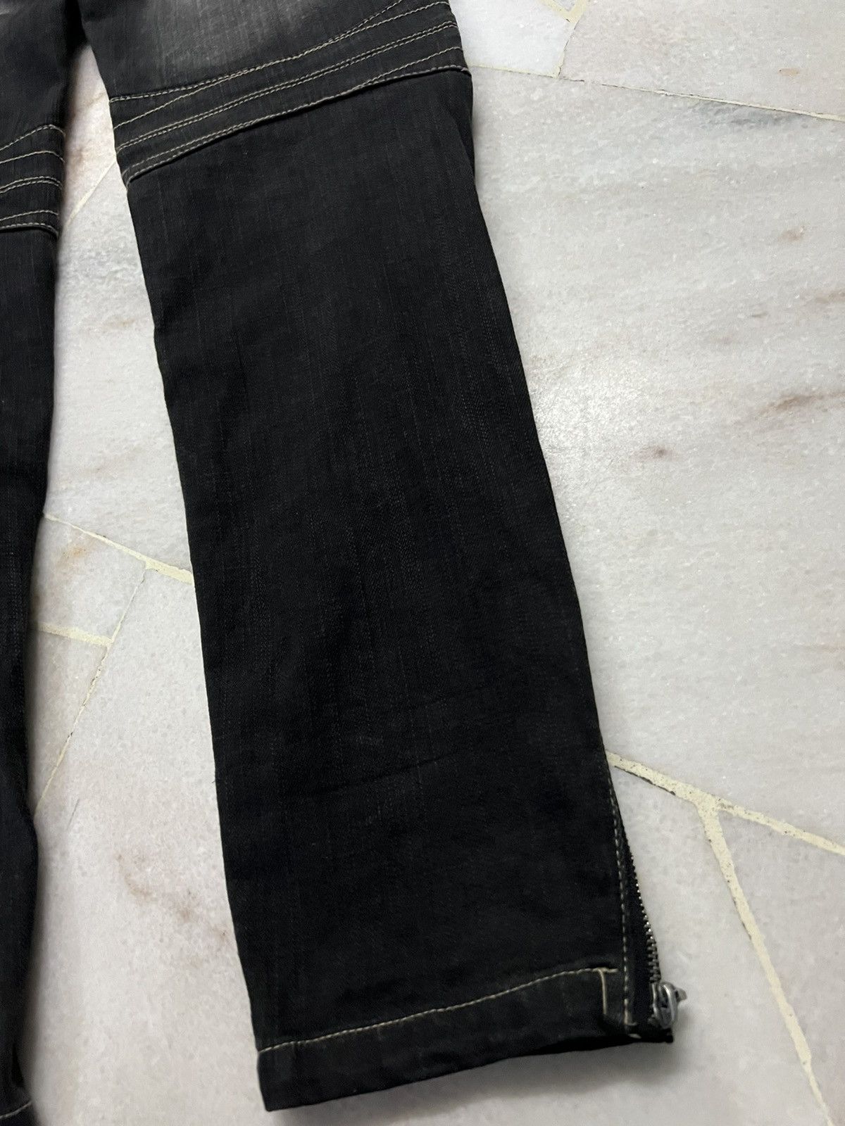 Japanese Brand PPFM DISTRESSED PUNK JEANS Size US 32 / EU 48 - 13 Thumbnail