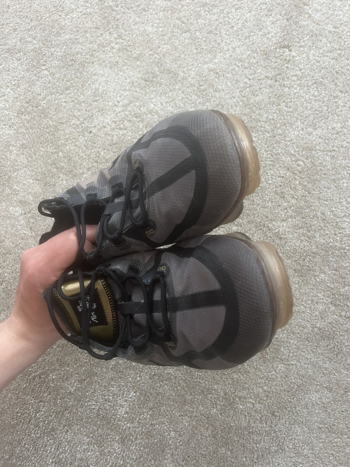 Nike × Nike ACG Nike Vapor Max 2019 gold black brand like acg Size US 11.5 / EU 44-45 - 5 Thumbnail