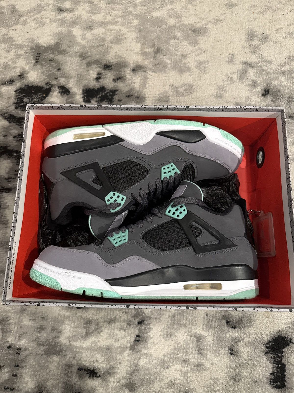 Jordan Brand Air Jordan 4 Green Glow Size 11.5 Size US 11.5 / EU 44-45 - 1 Thumbnail