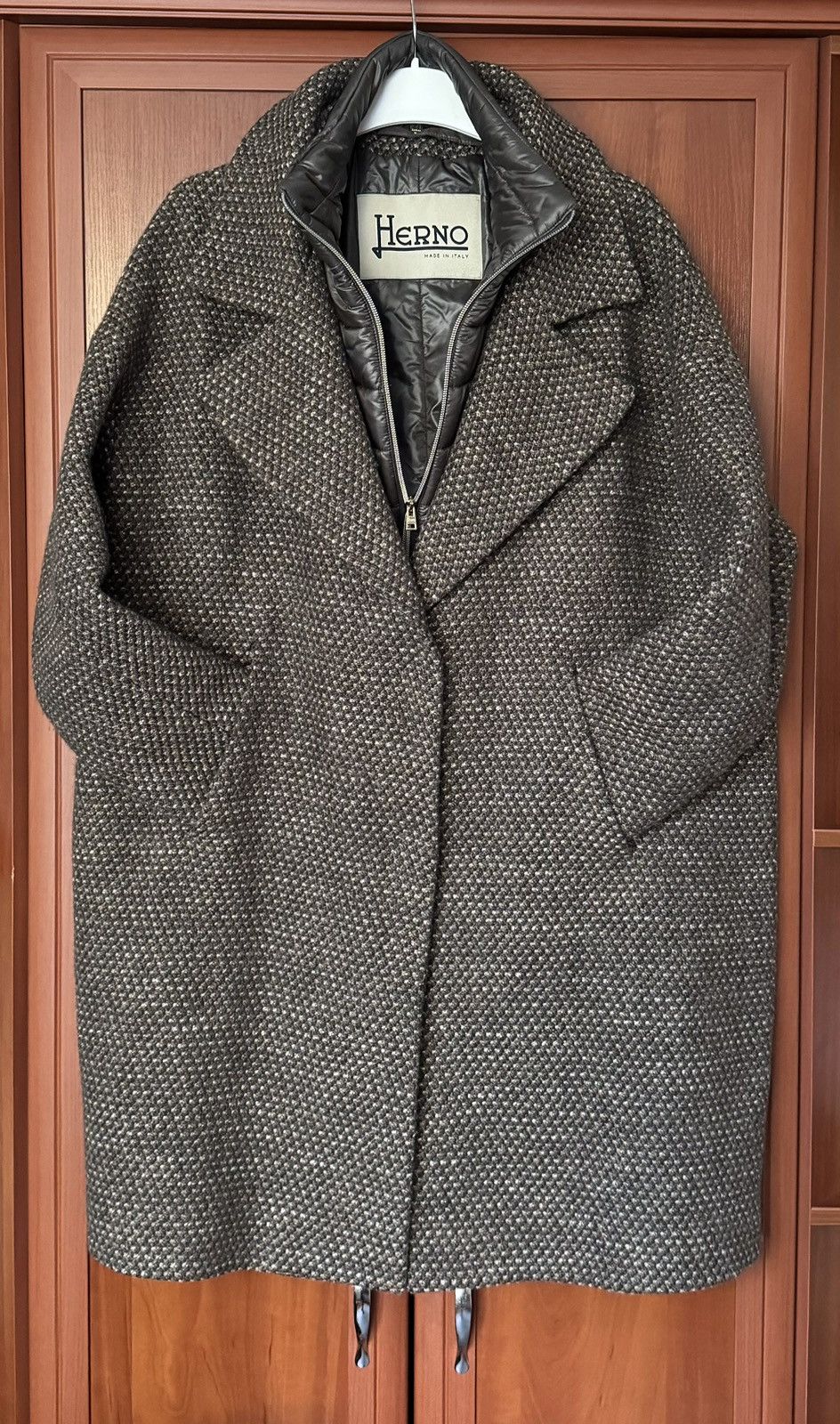 Designer × Herno Herno 46 WMNS GIACCONE HALF COAT long jacket Size L / US 10 / IT 46 - 24 Thumbnail