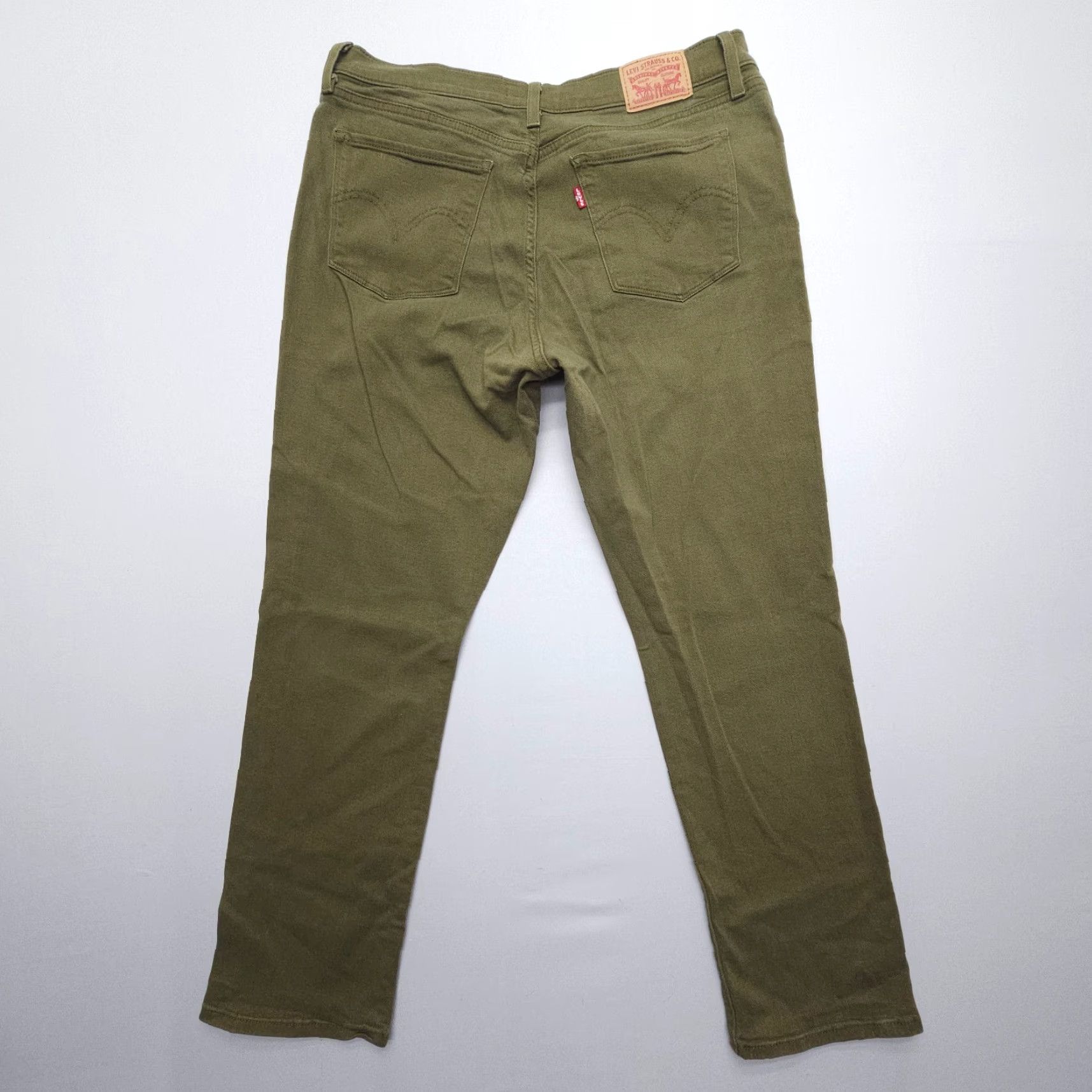 Levi's Levi's 515 Jeans Straight Women's Green Denim Stretch Mid Rise 27 Inseam 12 Regular Size 12 Levi's 500 Series USA Vintage: No Size 34" / US 12 / IT 48 - 2 Thumbnail