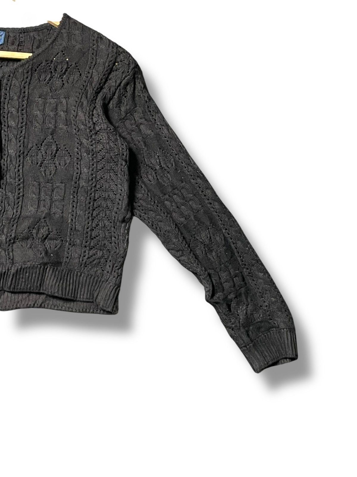 Designer × Kenzo × Vintage Kenzo Vintage Textured Knitwear Croptop (43) Size XS / US 0-2 / IT 36-38 - 3 Thumbnail