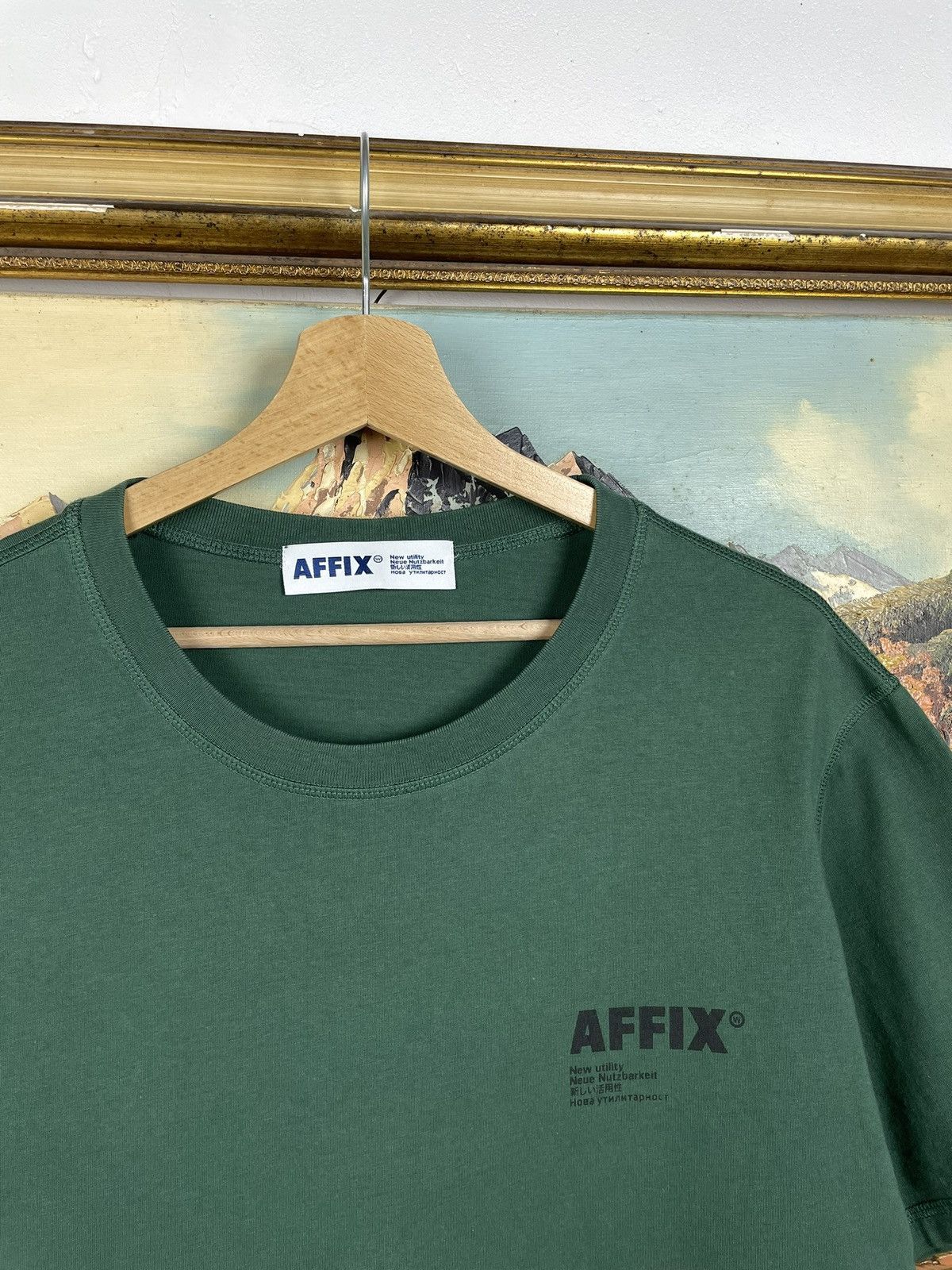 AFFXWRKS Affix Works Green Tee Big Logo Streetwear Size US XL / EU 56 / 4 - 5 Thumbnail
