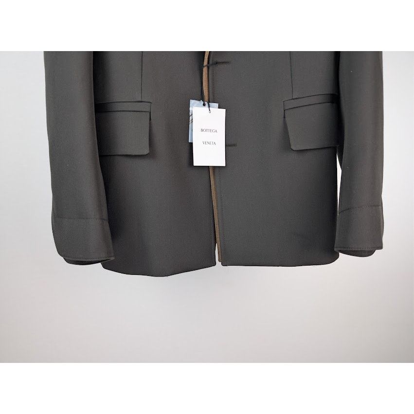 Bottega Veneta o1rshd1 Compact Wool Jacket in Kale Size US M / EU 48-50 / 2 - 4 Thumbnail