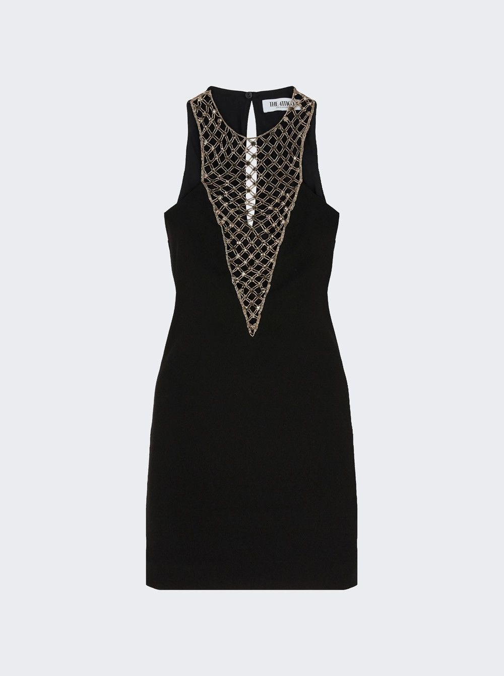 The Attico o1mle0526 Mini Dress in Black Size L / US 10 / IT 46 - 1 Thumbnail