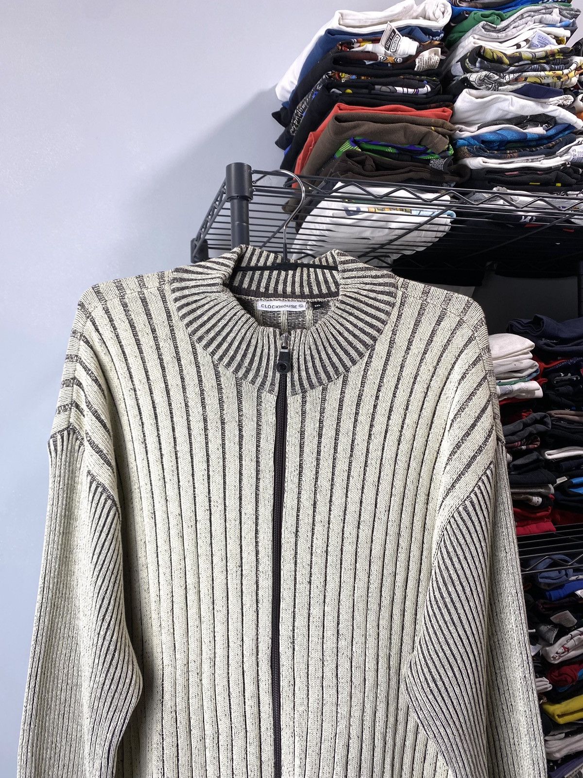 Vintage Y2K Vintage Striped Diesel Style Japanese Knit Sweater Size US XXL / EU 58 / 5 - 2 Thumbnail