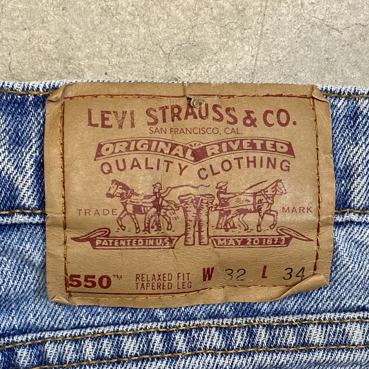 Levi's × Vintage Vintage Levis 550 Jeans 32 x 34 Made In Usa Size US 32 / EU 48 - 1 Thumbnail