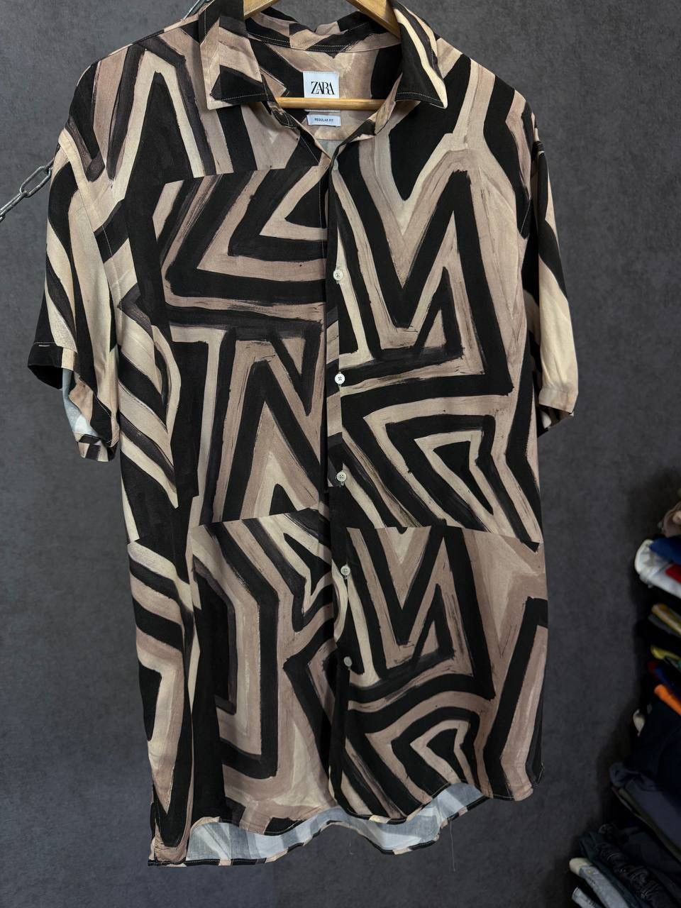 Zara Zara Man art crazy Hawaiian shirt Size US XL / EU 56 / 4 - 3 Thumbnail