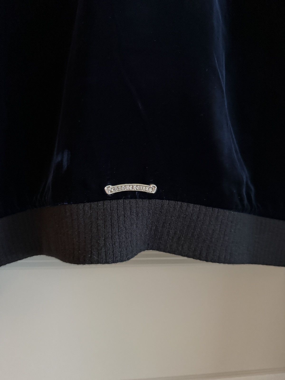 Chrome Hearts Chrome Hearts So It Goes Dark Navy Velour Jacket Sz XL Size US XL / EU 56 / 4 - 14 Thumbnail