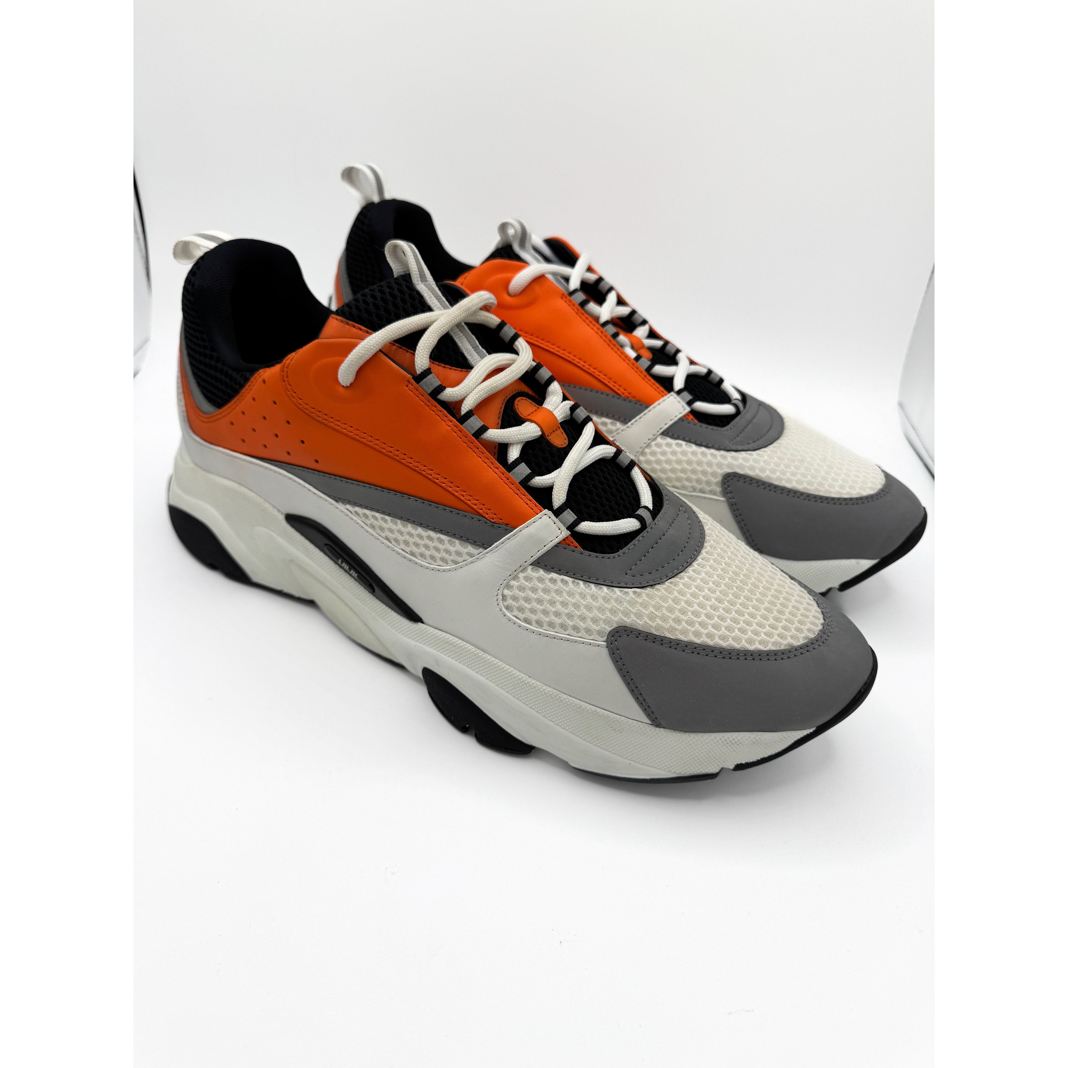 Dior Christian Dior Technical Mesh Calfskin Mens B22 Sneakers Whi Size US 15 / EU 48 - 2 Thumbnail