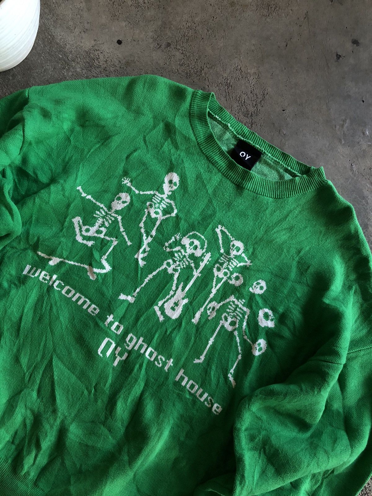 If Six Was Nine × Japanese Brand × Le Grande Bleu (L.G.B.) JAPANESE STYLE OY “ WELCOME TO GHOST HOUSE” SKLETON KNIT Size US L / EU 52-54 / 3 - 3 Thumbnail