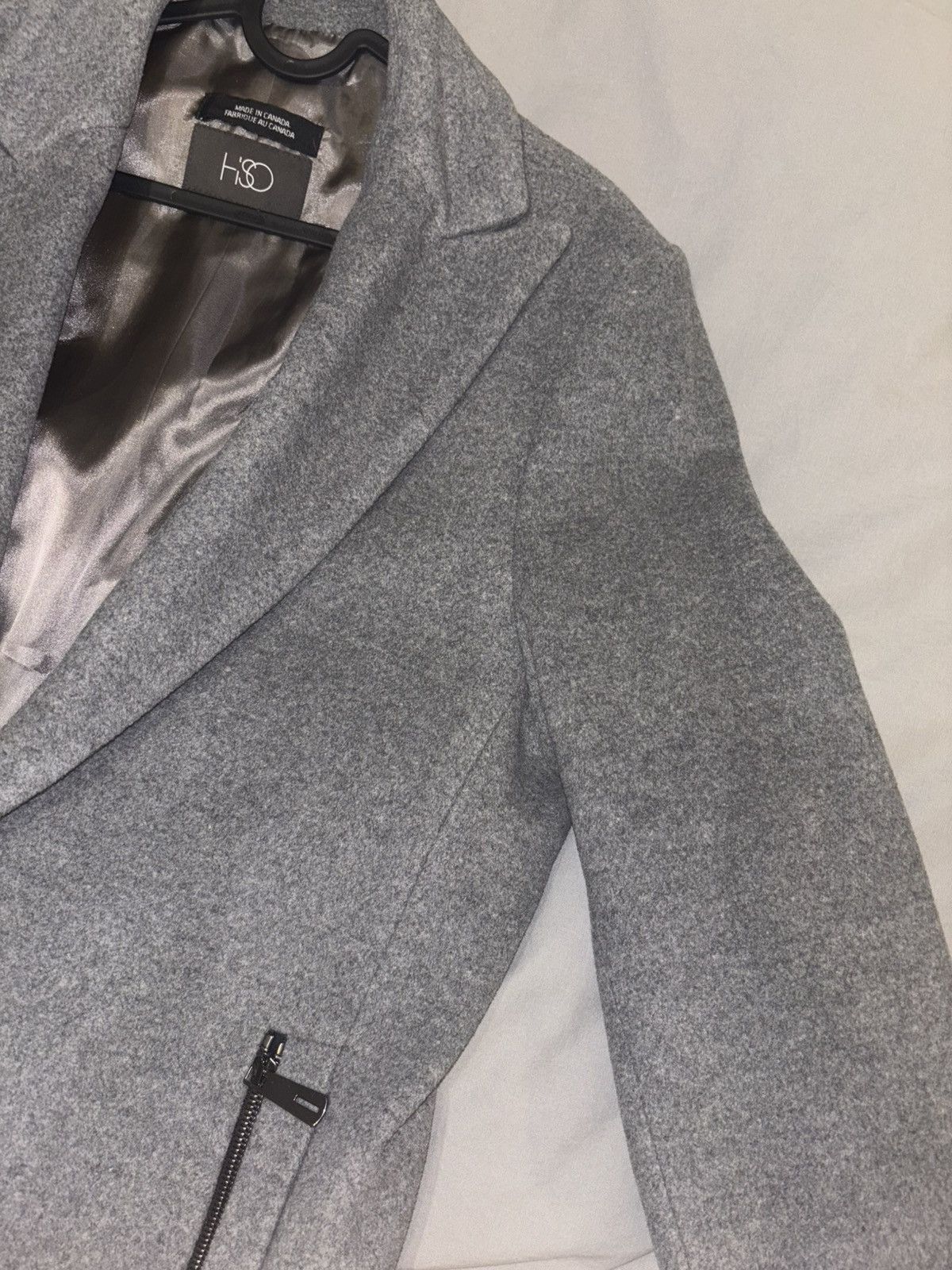 Other HiSO Men’s Wool Trench Coat - Canada 42 (US ~M-L) - Grey Size US L / EU 52-54 / 3 - 12 Thumbnail