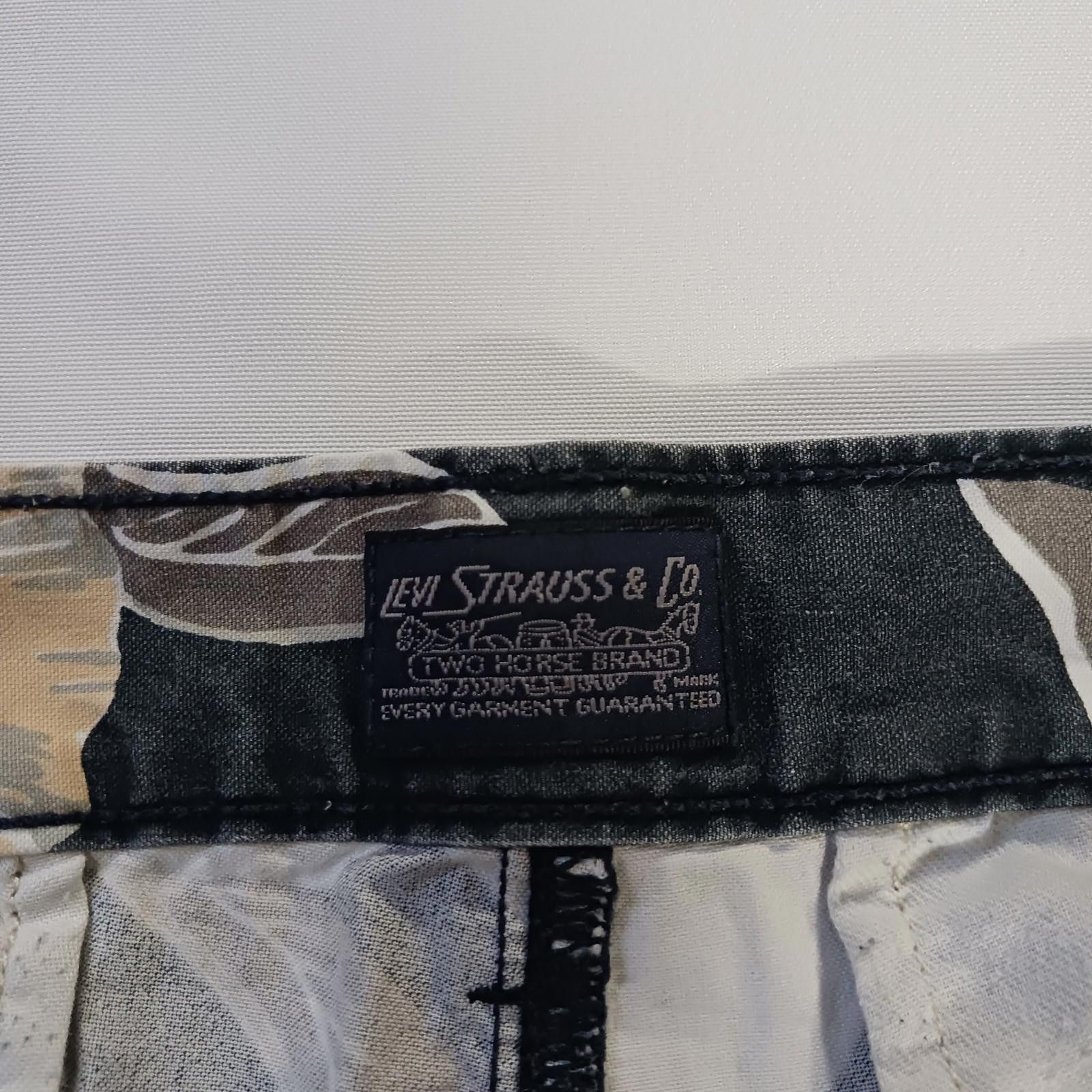 Levi's Levis Strauss Two Horse Brand Men's Black/White Shorts W40 Size US 40 / EU 56 - 3 Thumbnail