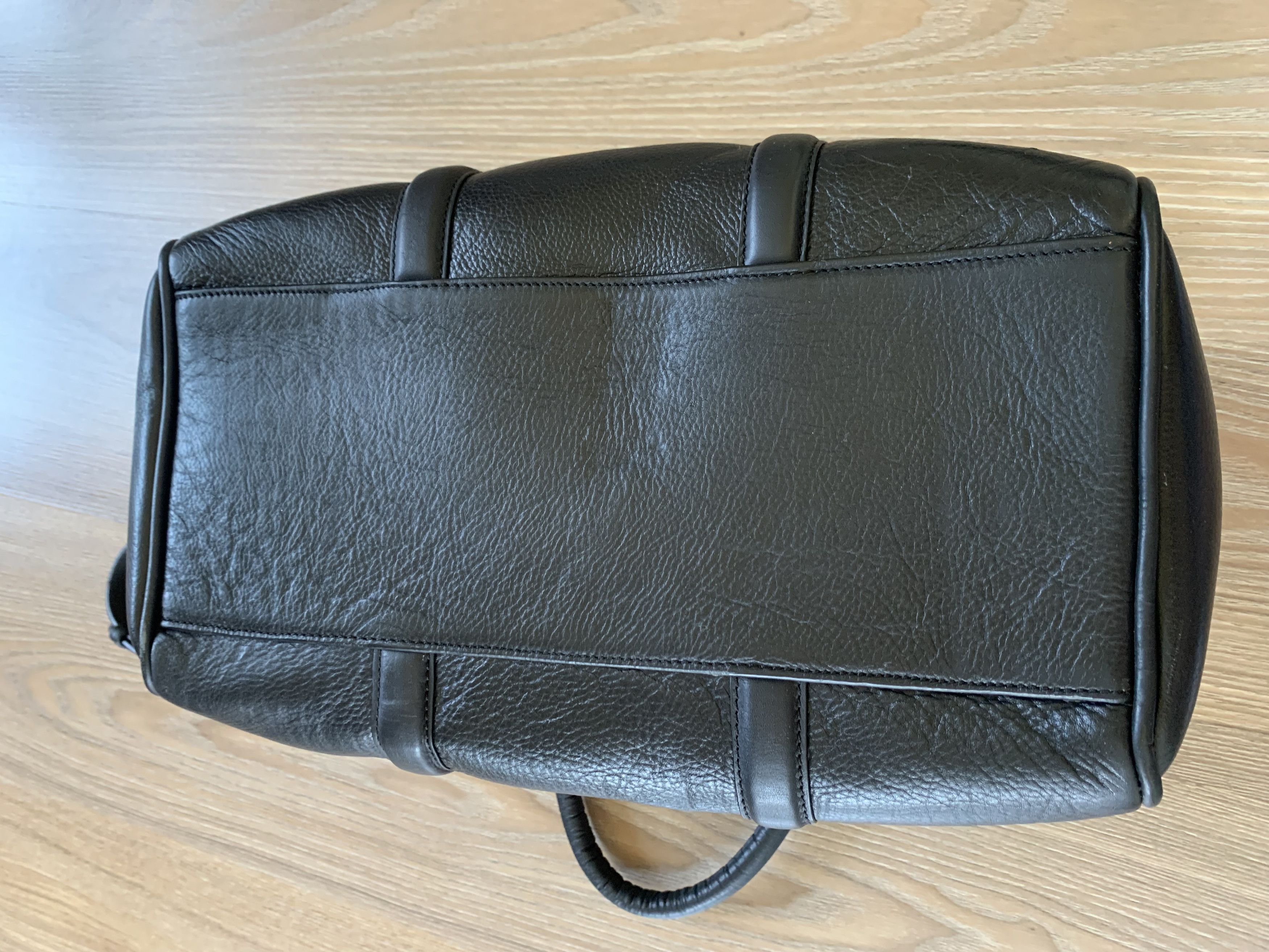 Mango Mango Black Leather Handbag Travel Shoulder Bag Size ONE SIZE - 6 Thumbnail