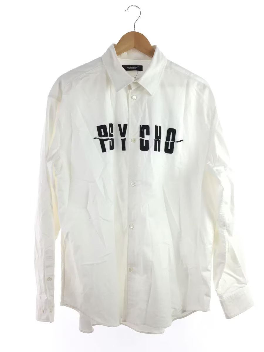 image of Undercover "psycho" Patch Button Shirt in White, Men's (Size XL)