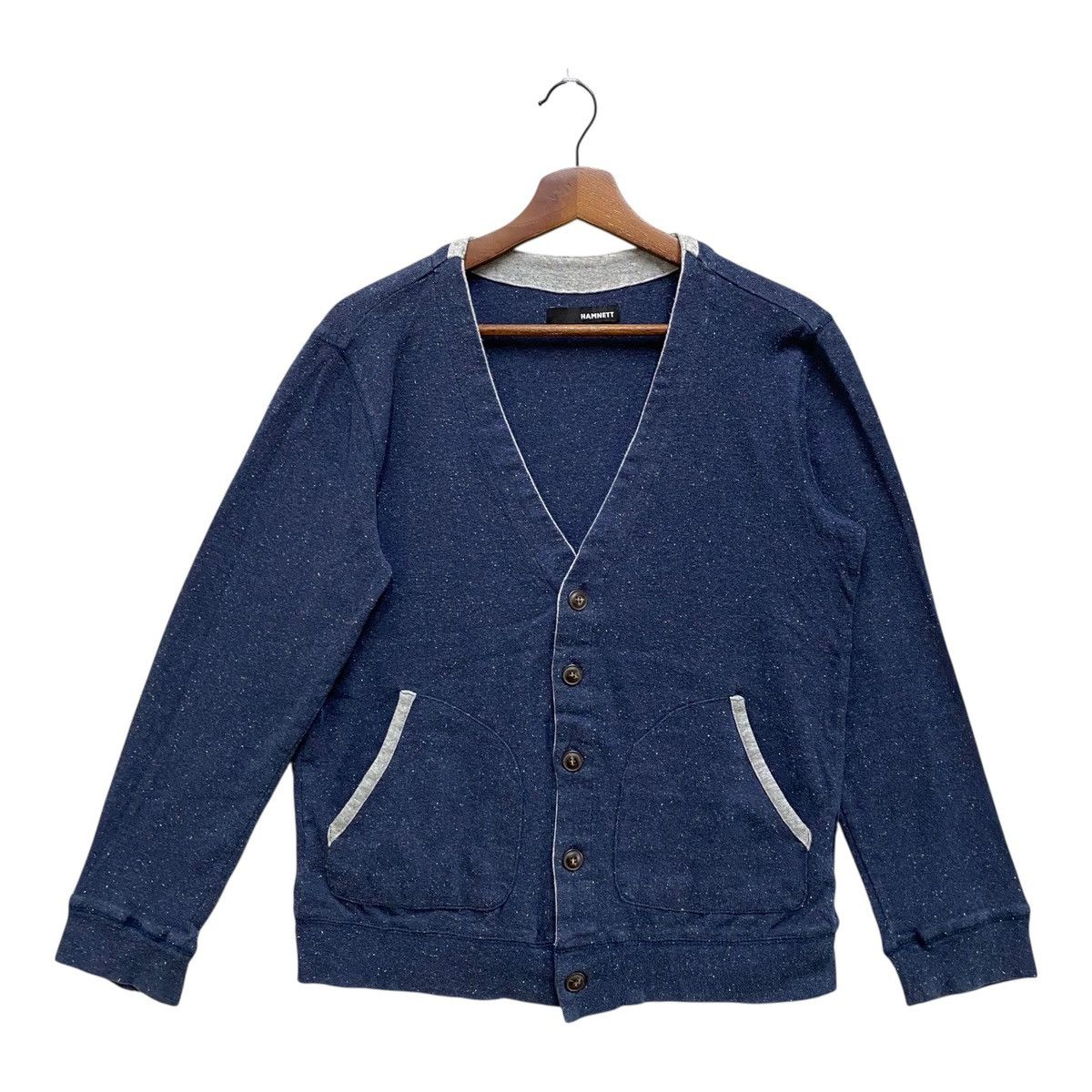 Katharine Hamnett London Vintage Katharine Hamnett Speckled Blue Cardigan Knit Size M Size M / US 6-8 / IT 42-44 - 1 Thumbnail