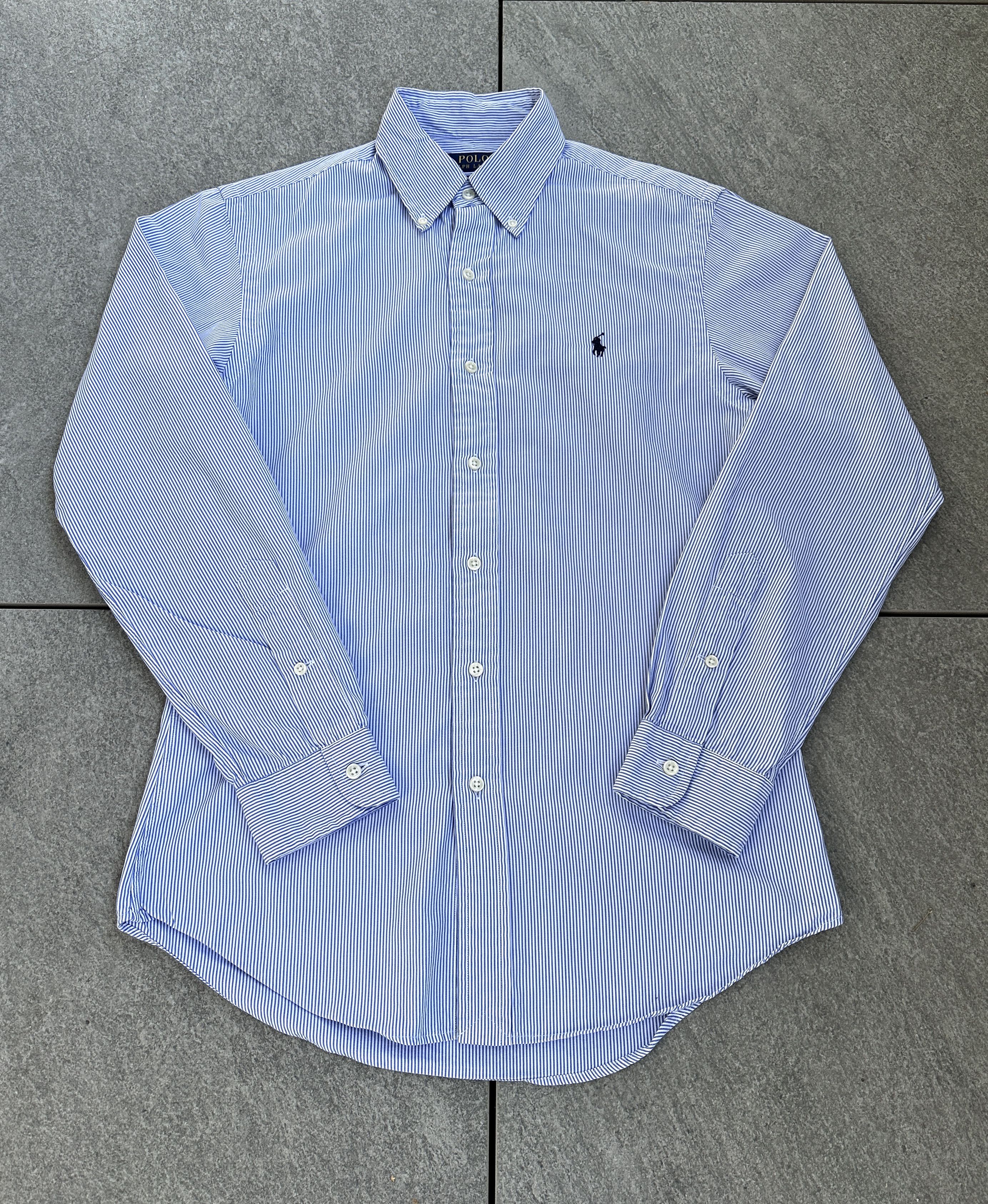 Ralph Lauren Ralph Lauren oxford elegant white-blue striped shirt Size US S / EU 44-46 / 1 - 8 Thumbnail