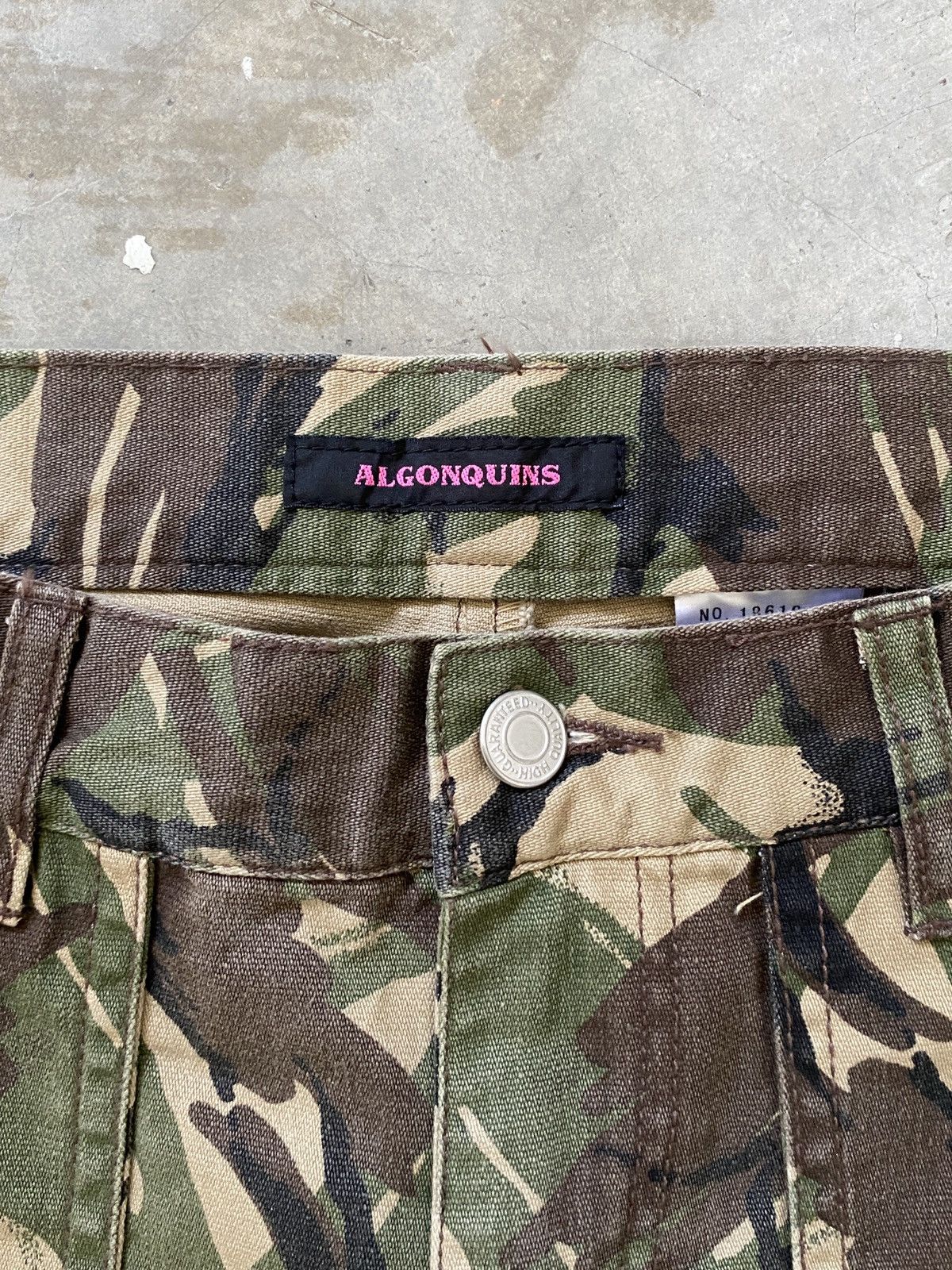 If Six Was Nine 2000s Algonquins - Punk Camo Flared Pants Vkei Size US 32 / EU 48 - 6 Thumbnail