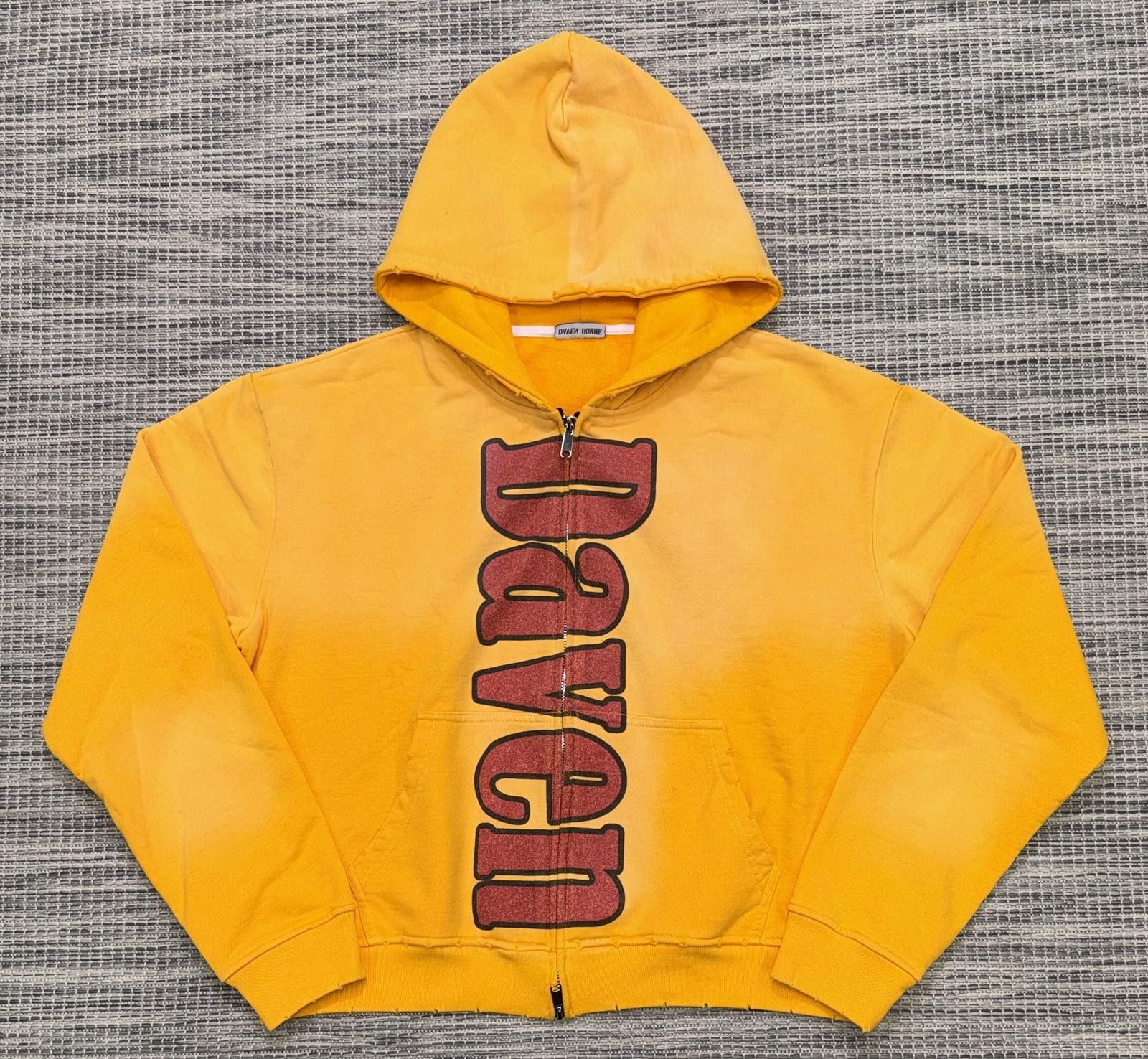 Other Xwore Tartan Yellow Plaid Zip-Up Hoodie | Grailed
