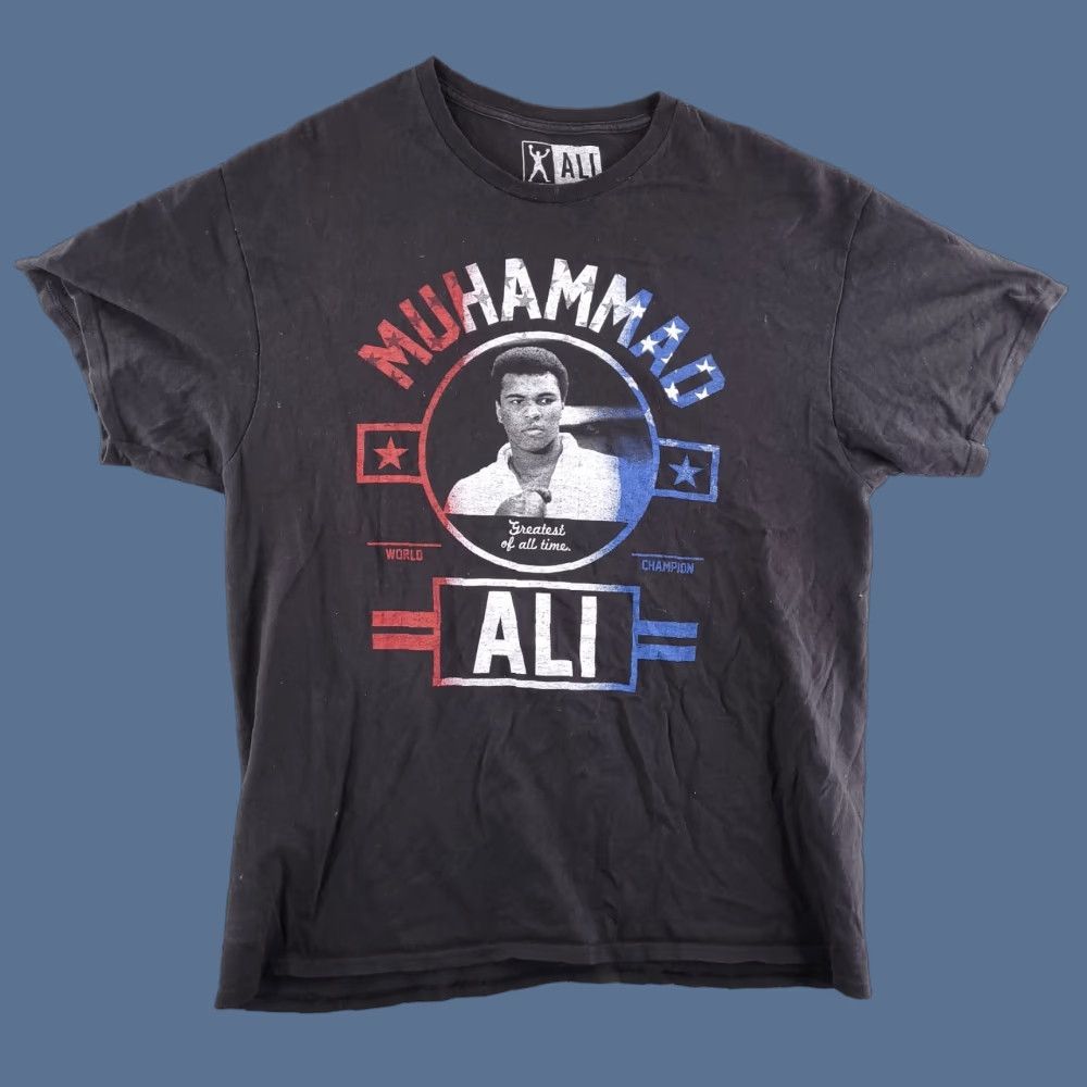 Vintage Muhammed Ali T Shirt Mens Large Black Short Sleeve Crewneck Goat Graphic Size US L / EU 52-54 / 3 - 1 Thumbnail