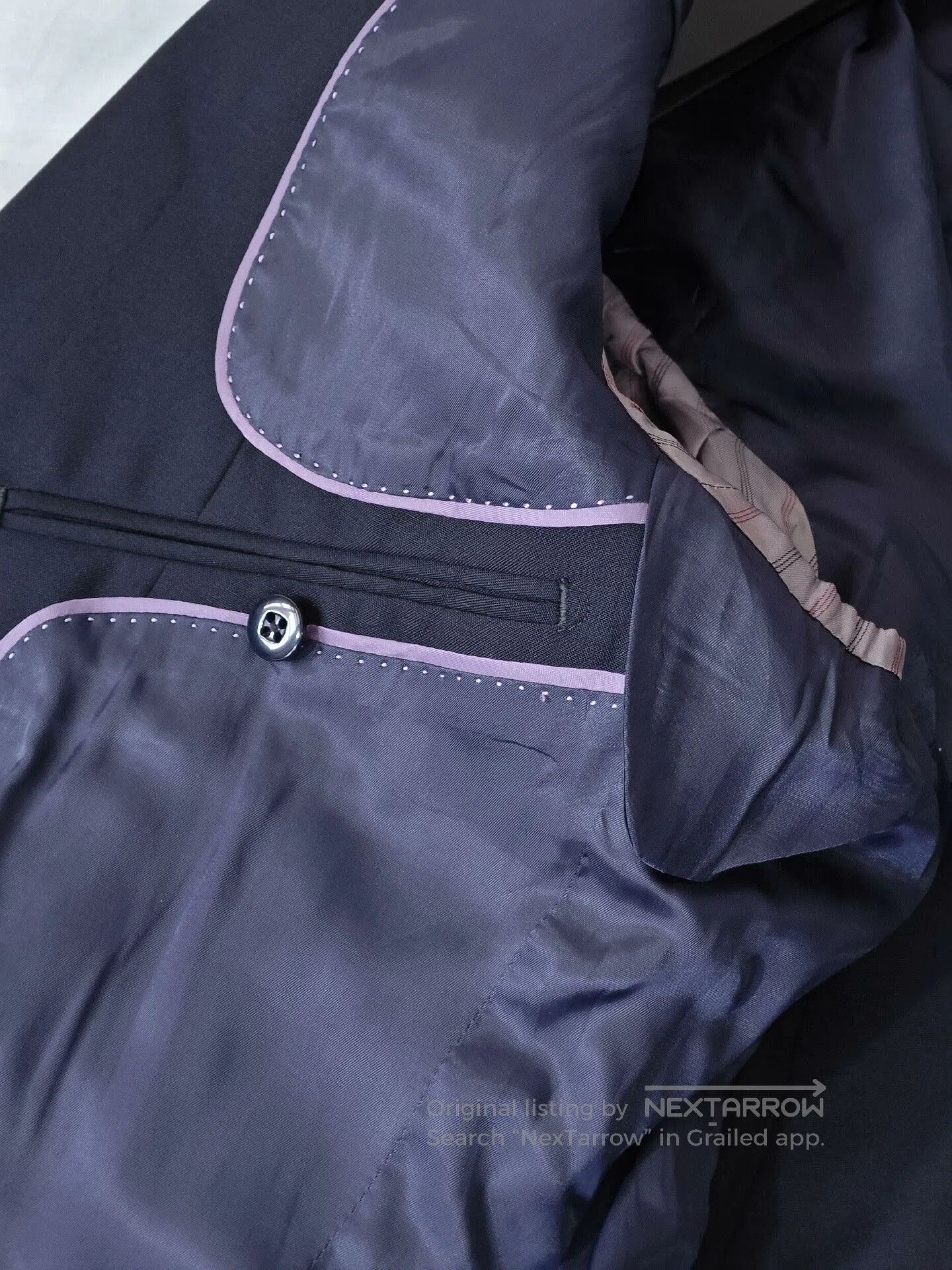 Japanese Brand Italian VBC Wool Half-Lined Suit. Size US S / EU 44-46 / 1 - 6 Thumbnail