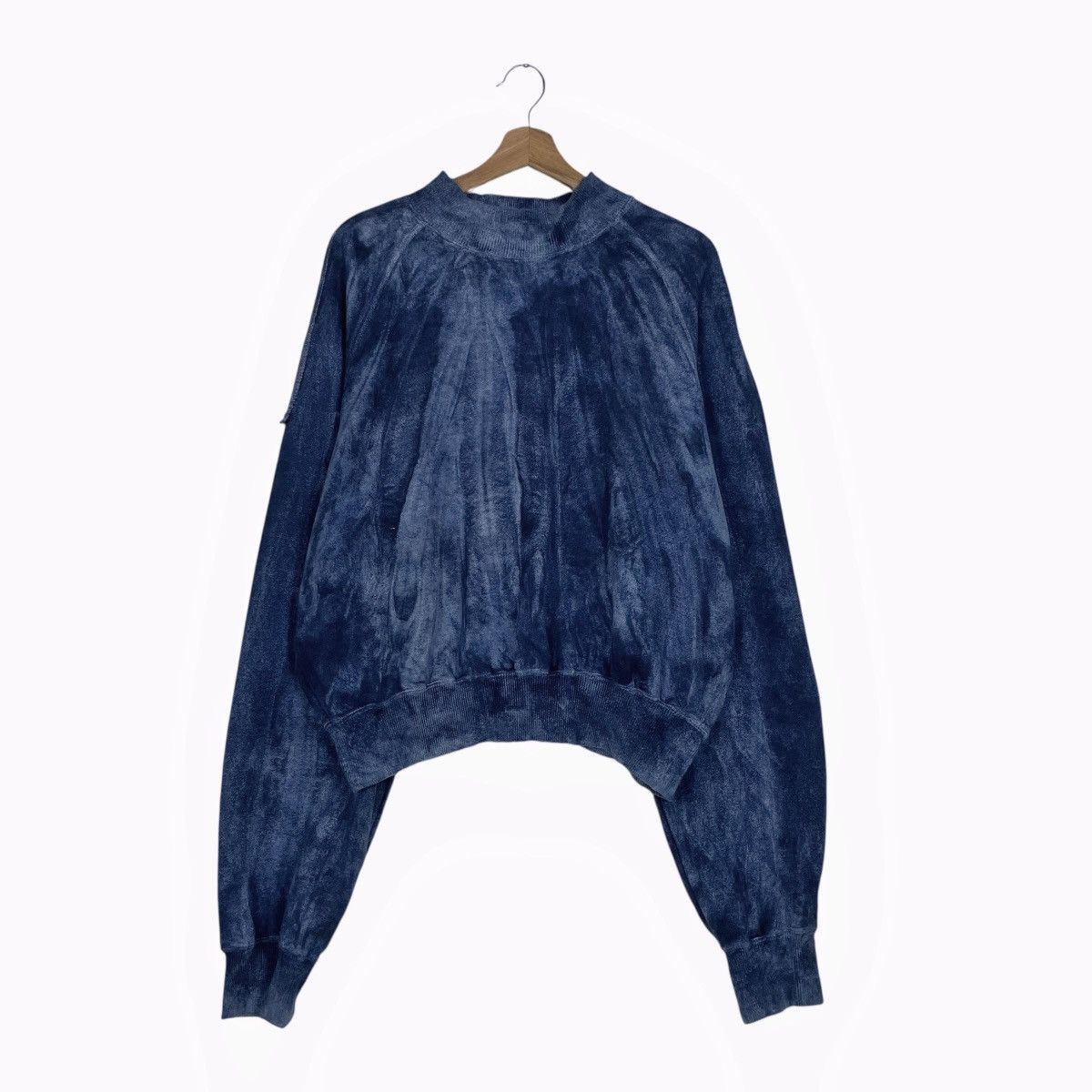 Issey Miyake Issey Miyake Acid Wash Cropped Sweatshirt Size US XS / EU 42 / 0 - 1 Thumbnail