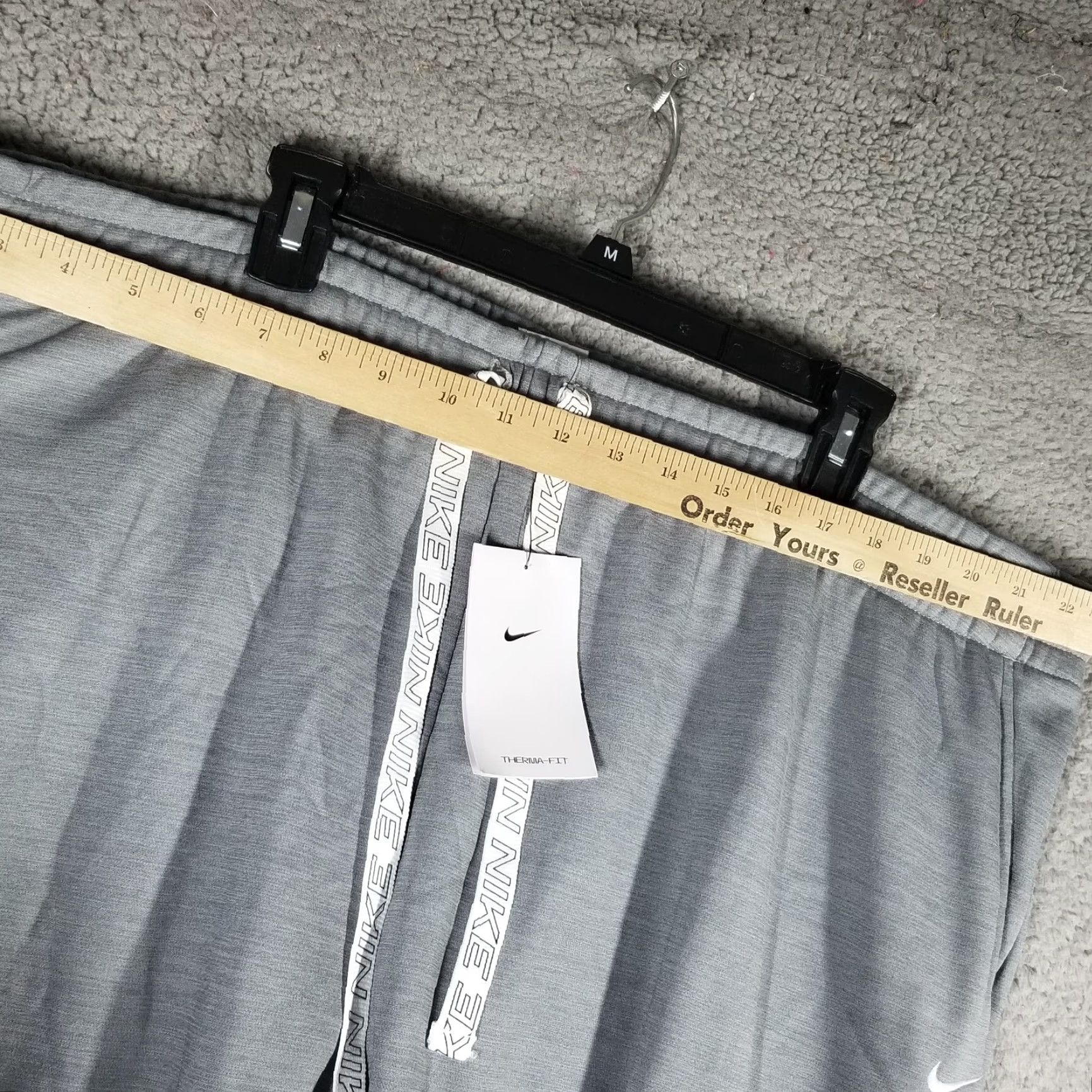 Nike Nike Joggers Therma-FIT Training Women's Plus Size Fleece Pants 3X White Gray Size 40" / US 18 - 4 Thumbnail