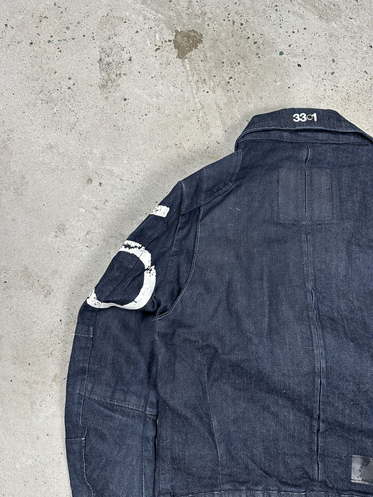 G-Star × Japanese Brand × Vintage Vintage Y2K G Star Raw Tentic Bomber Denim Jacket Biker Moto Size US XXS / EU 40 - 12 Thumbnail