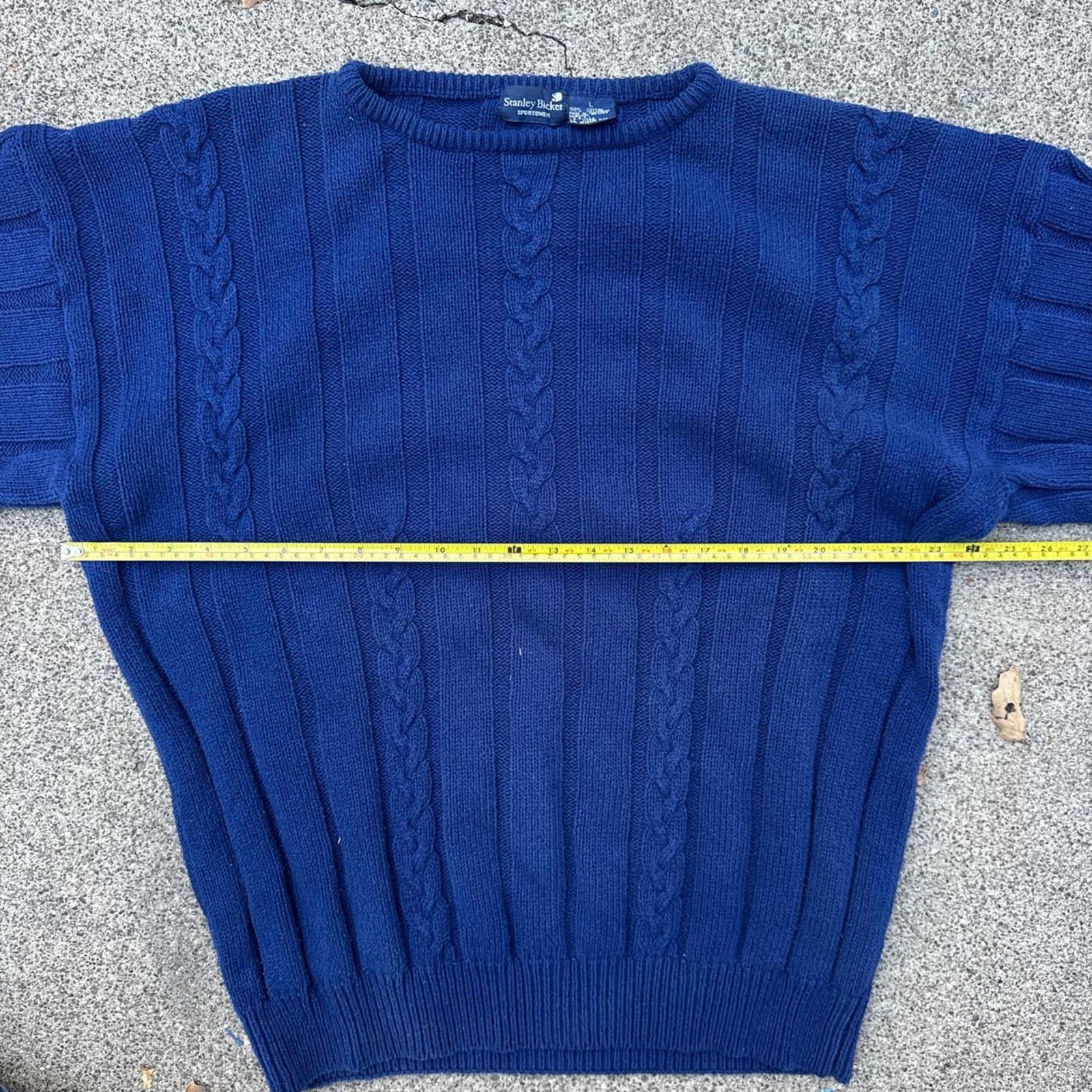 Stanley Blacker Vintage 90s Stanley Blacker Blue Sweater – Size Large Size US L / EU 52-54 / 3 - 5 Thumbnail
