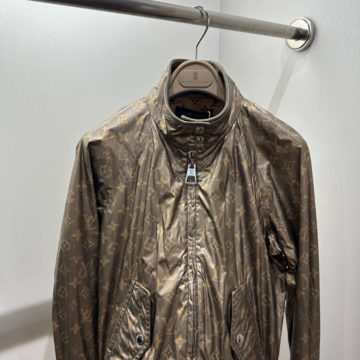 Louis Vuitton Louis Vuitton Monogram Print Metallic Zipper Jacket 36 Size XS / US 0-2 / IT 36-38 - 6 Thumbnail