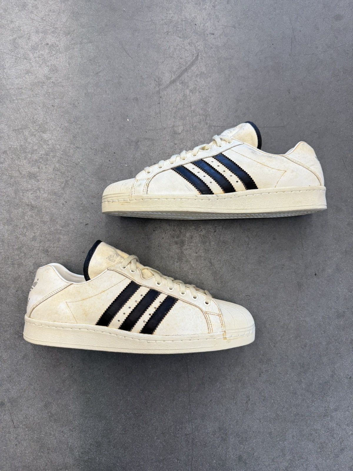 1980s Vintage Adidas Superstar Sneakers Made In France - Main Image