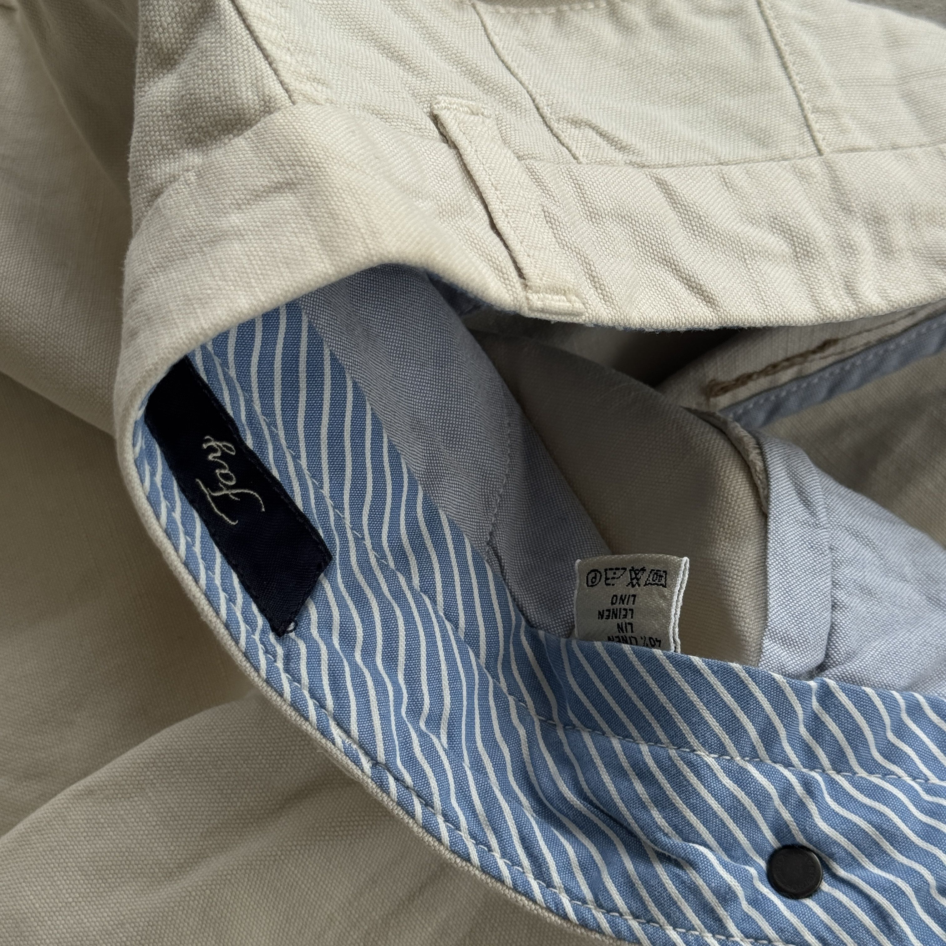 Fay Vintage Fay Ivy Data Linen Blend Chino Trousers Pants Italy Size US 34 / EU 50 - 6 Thumbnail