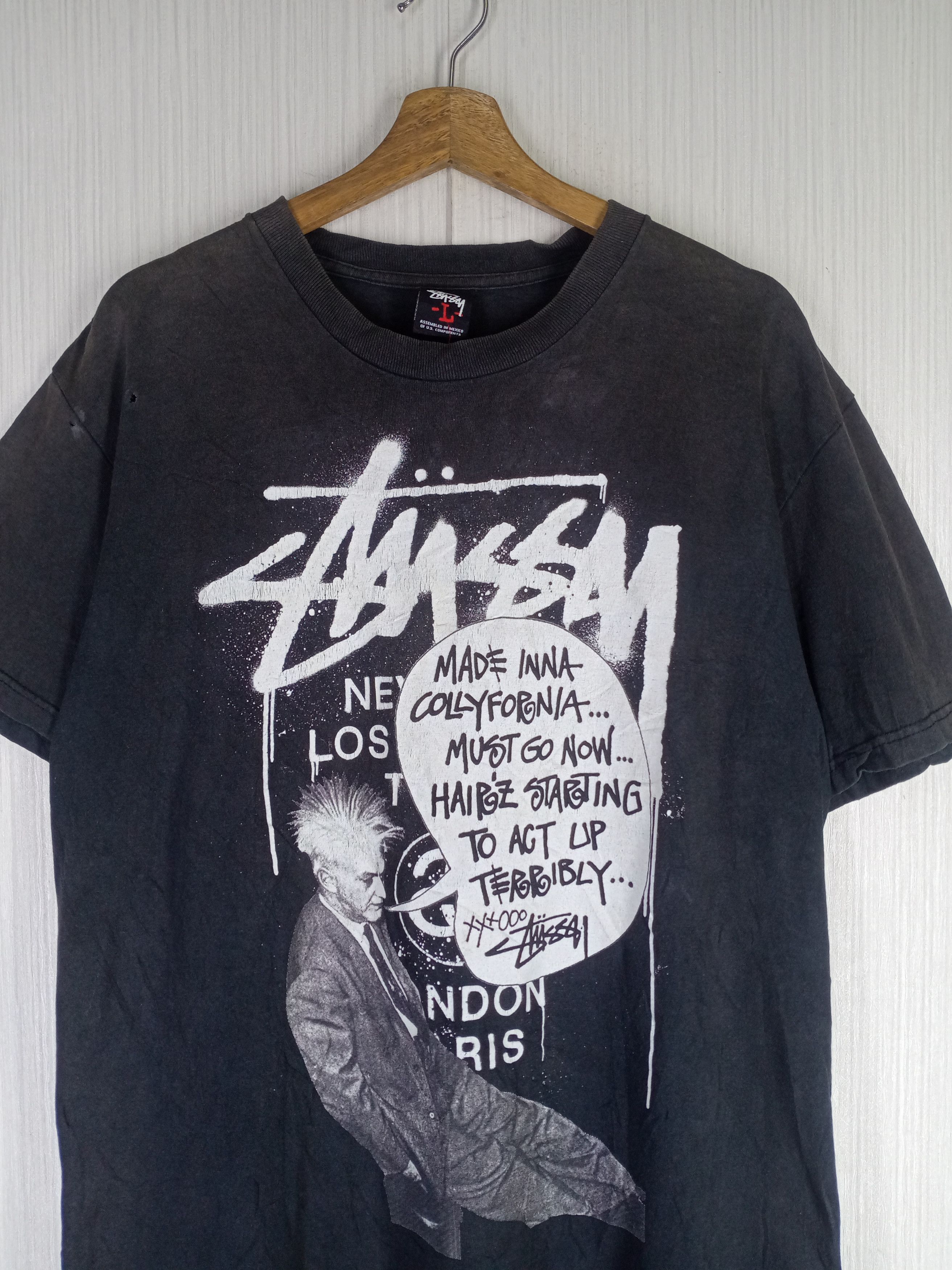 Stussy Rare Vintage Stussy Distressed Tshirt Size US L / EU 52-54 / 3 - 2 Thumbnail