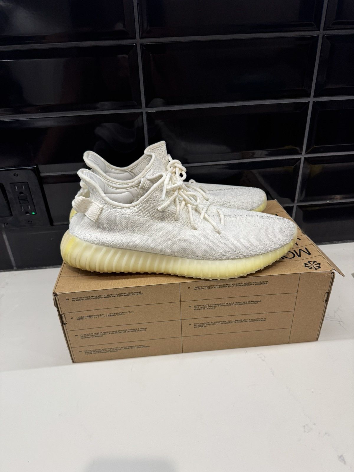 Adidas × Kanye West Adidas Yeezy Boost 350 V2 “Bone / Cream White” – Size 13 Size US 13 / EU 46 - 3 Thumbnail