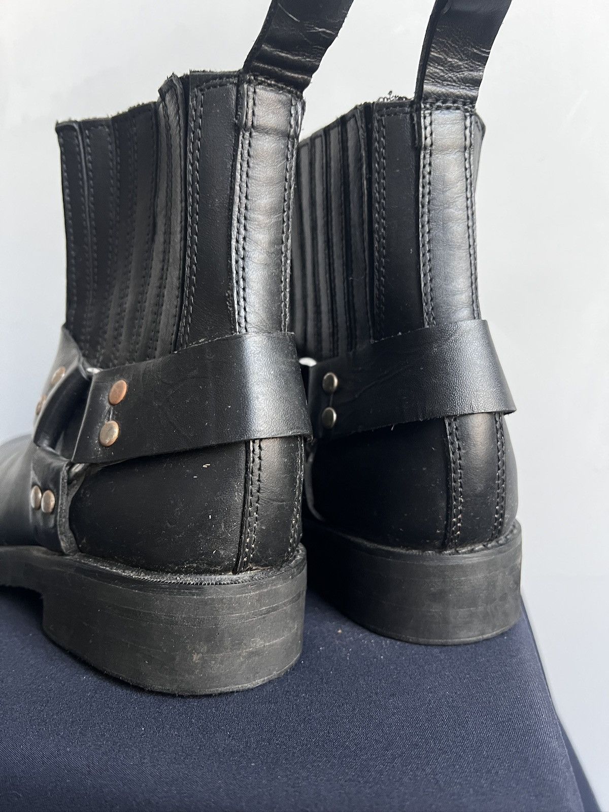 Wrangler Guidi style western Leather Ankle Boots Japanese Style Size US 7 / EU 40 - 9 Thumbnail