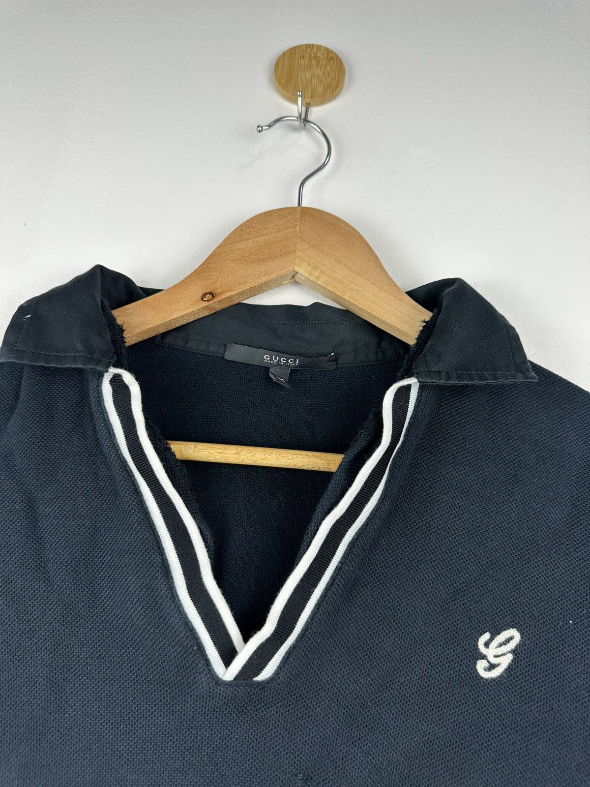 Gucci Gucci Embroidered Polo Tee Size M / US 6-8 / IT 42-44 - 3 Thumbnail