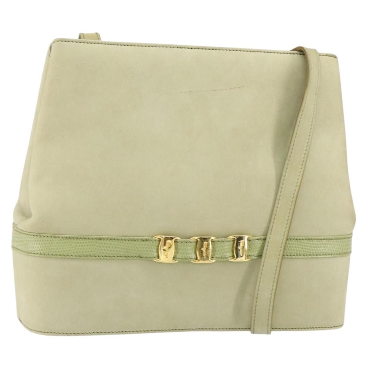 Salvatore Ferragamo Salvatore Ferragamo Vala Shoulder Bag Suede Size ONE SIZE - 1 Thumbnail