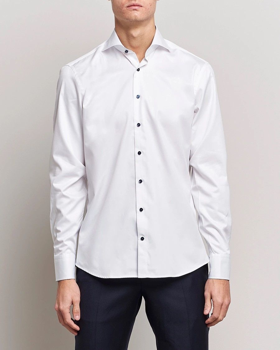 Strenstroms Stenströms Contrast Detail Fitted Body, Twofold Super Cotton Size US XL / EU 56 / 4 - 3 Thumbnail