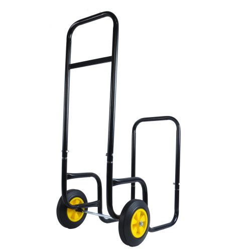 Designer × Homemade Firewood Log Cart Carrier - Outdoor or Indoor Black Steel Wo Size US L / EU 52-54 / 3 - 7 Thumbnail