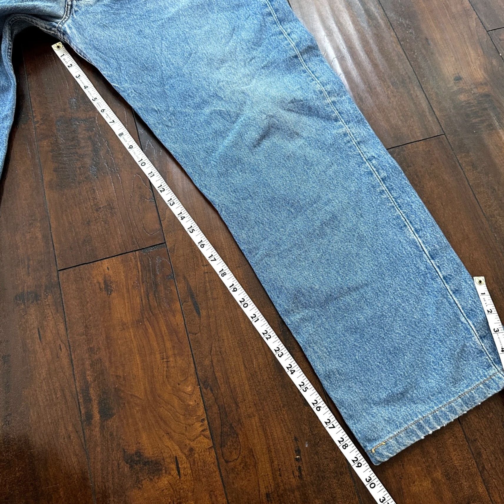 Levi's VINTAGE Levi's 501 90s Straight Leg Jeans 40x36 Light Wash Denim Men Size US 40 / EU 56 - 5 Thumbnail