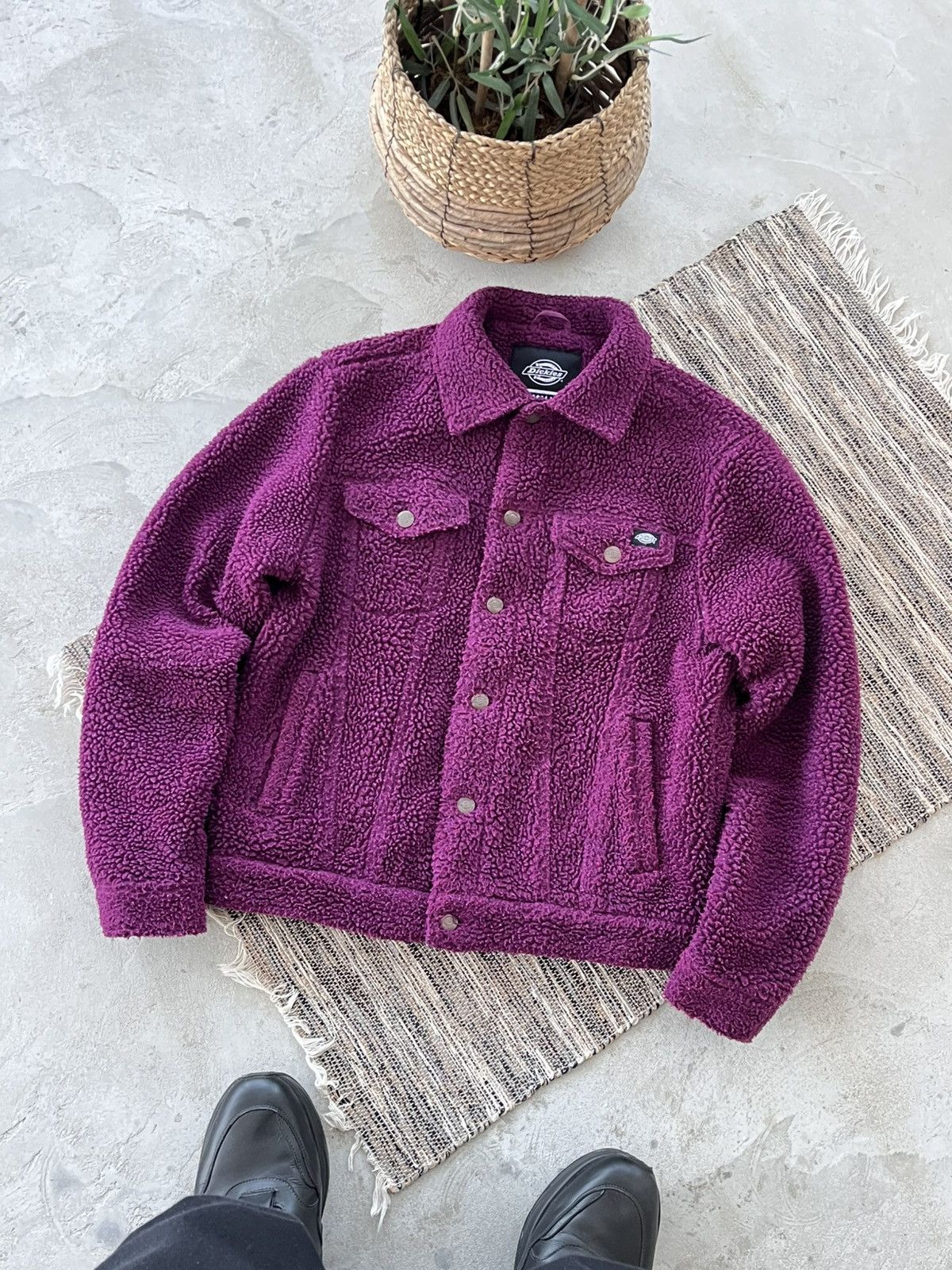 Dickies Vintage Dickies Teddy Sherpa Bomber Jacket Y2K avantgarde Size US S / EU 44-46 / 1 - 1 Thumbnail