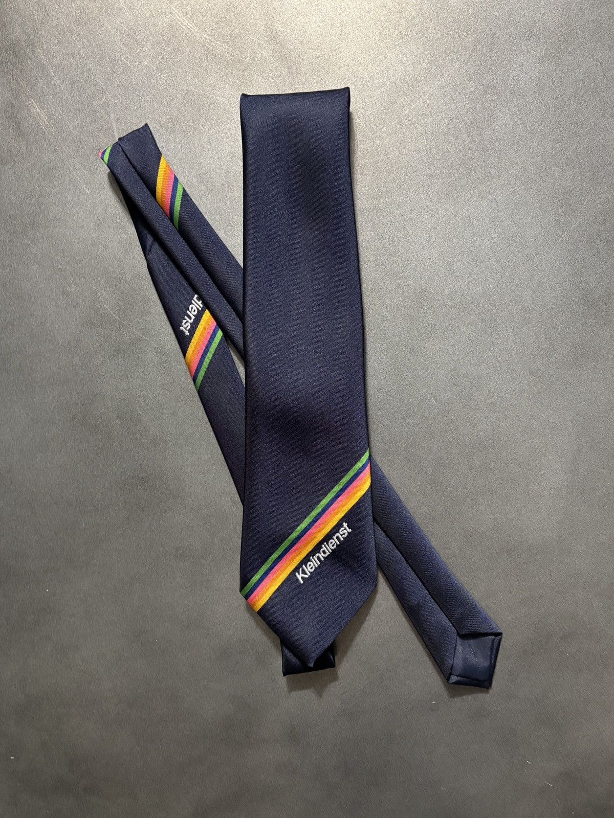 Vintage Vintage German Necktie Kleindienst Lawyer Uniform Stripe 80s Size ONE SIZE - 1 Thumbnail
