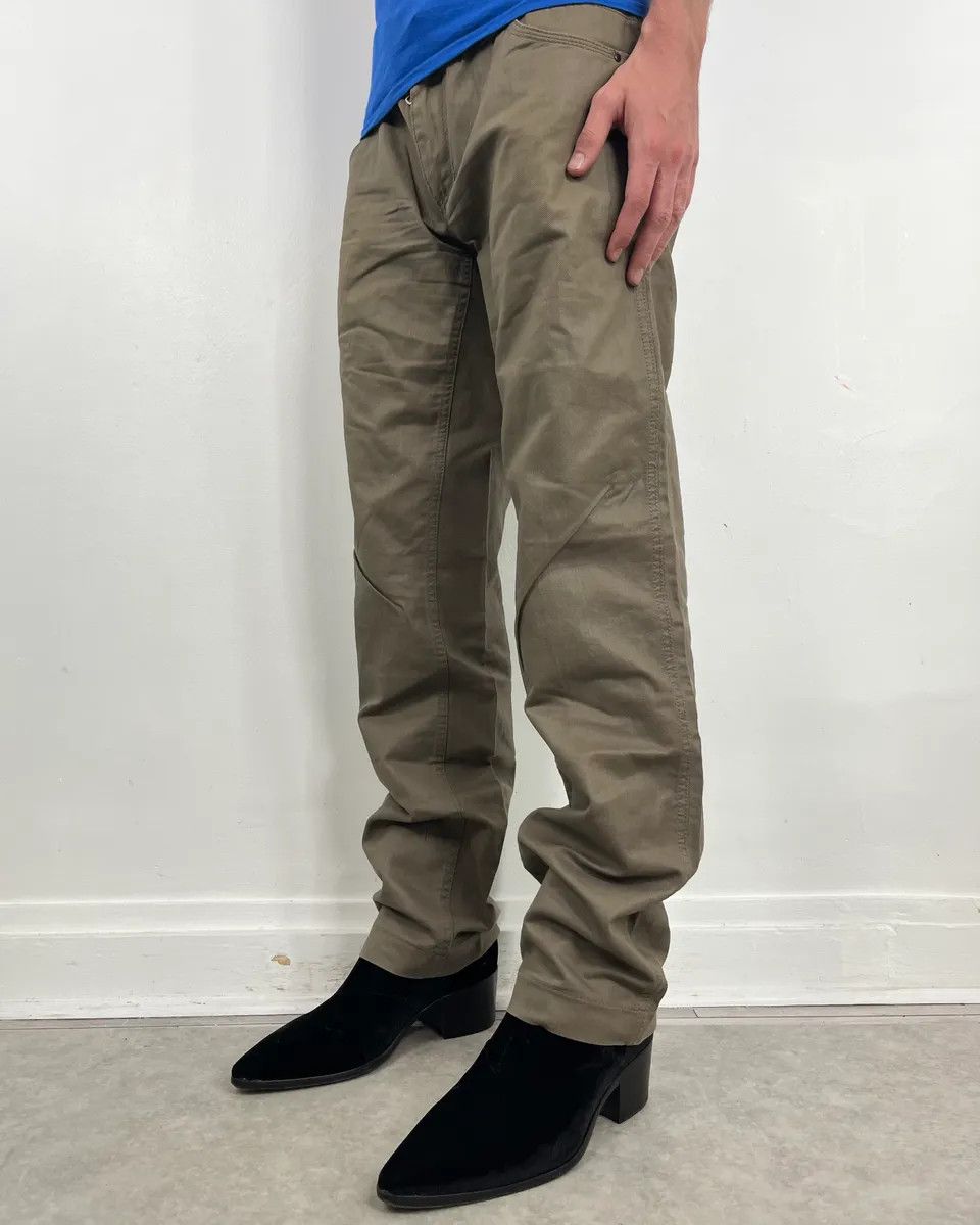 Dolce & Gabbana 2000s Dolce & Gabbana Beige Waxed Pants Size US 34 / EU 50 - 2 Thumbnail