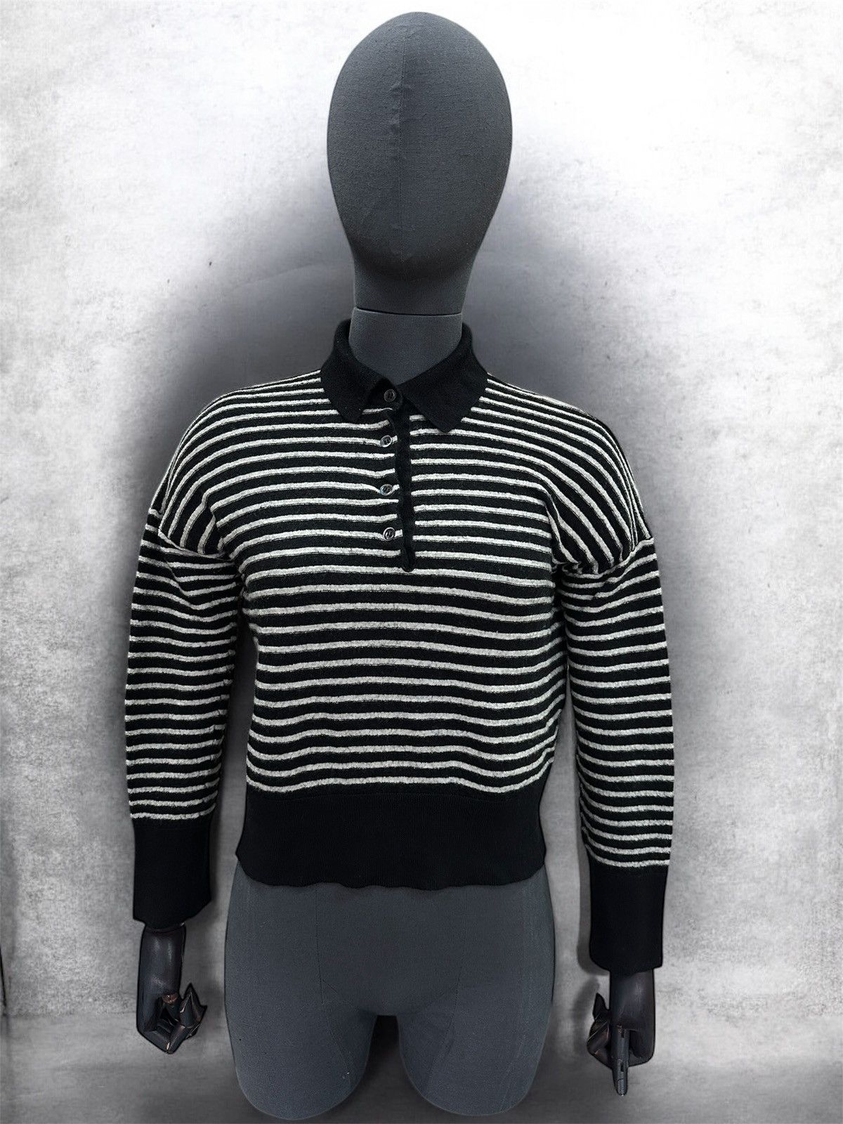 Barena Venezia BARENA Venezia Striped Polo Sweater Knit Top Long Sleeve Size S / US 4 / IT 40 - 1 Thumbnail