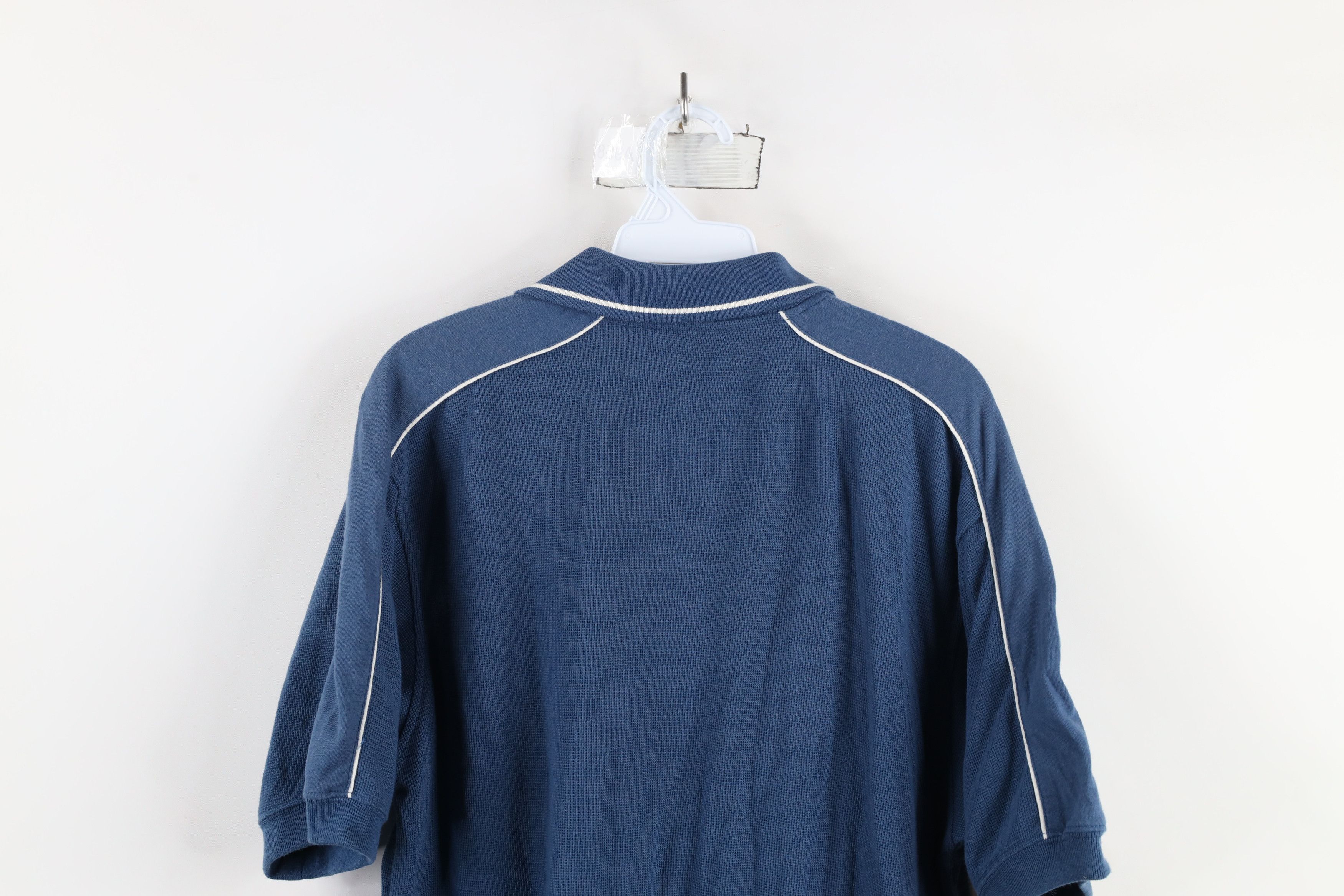 Vintage Vintage 90s Streetwear Waffle Knit Pullover Polo Shirt Size US M / EU 48-50 / 2 - 8 Thumbnail