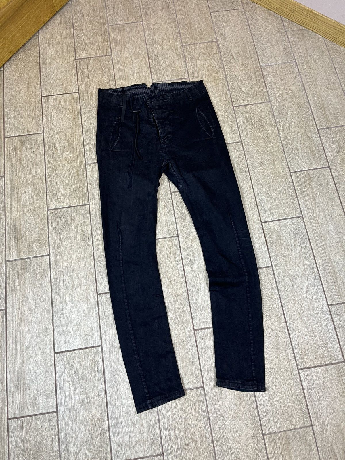 image of Boris Bidjan Saberi Graphite Pants in Black, Men's (Size 33)
