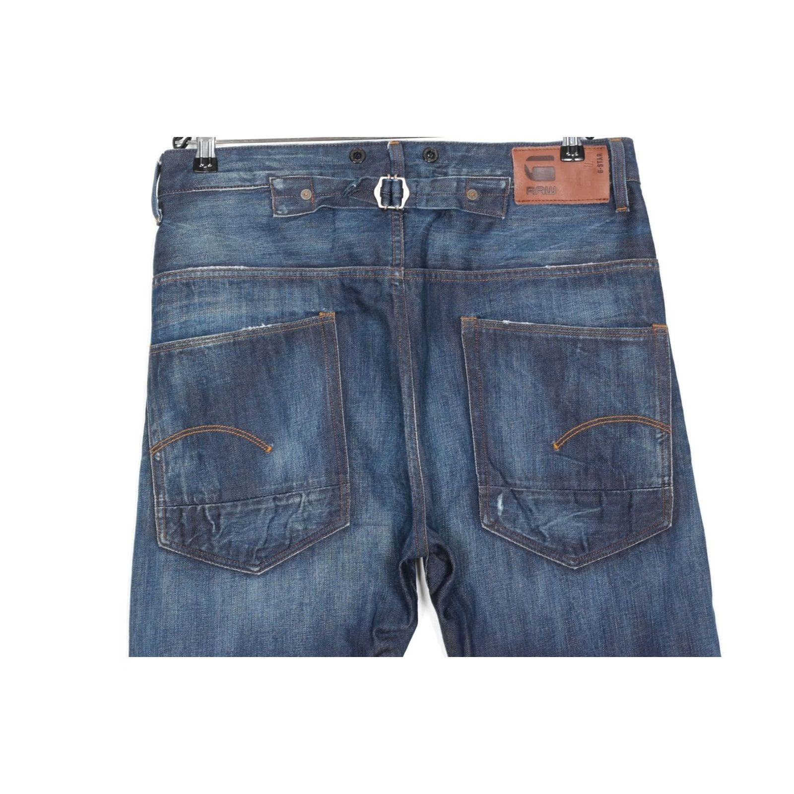 G-Star G-STAR LUMBER Jeans Men Size W33 L34 / Inseam ~31" / 5-Pocket Denim Classic / Medium Wash / Blue / Regular Size 24" / US 00 / IT 34 - 3 Thumbnail